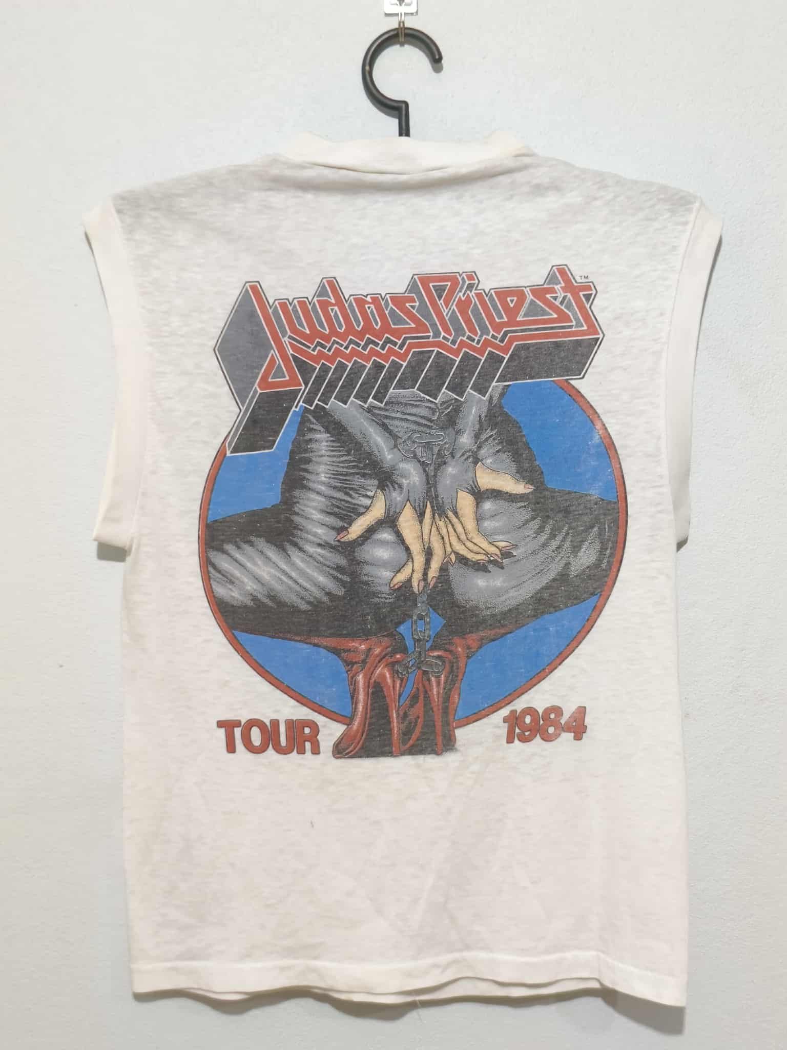 Band Tees × Vintage VTG.Judas Priest Tour 1984 Size US S / EU 44-46 / 1 - 2 Thumbnail