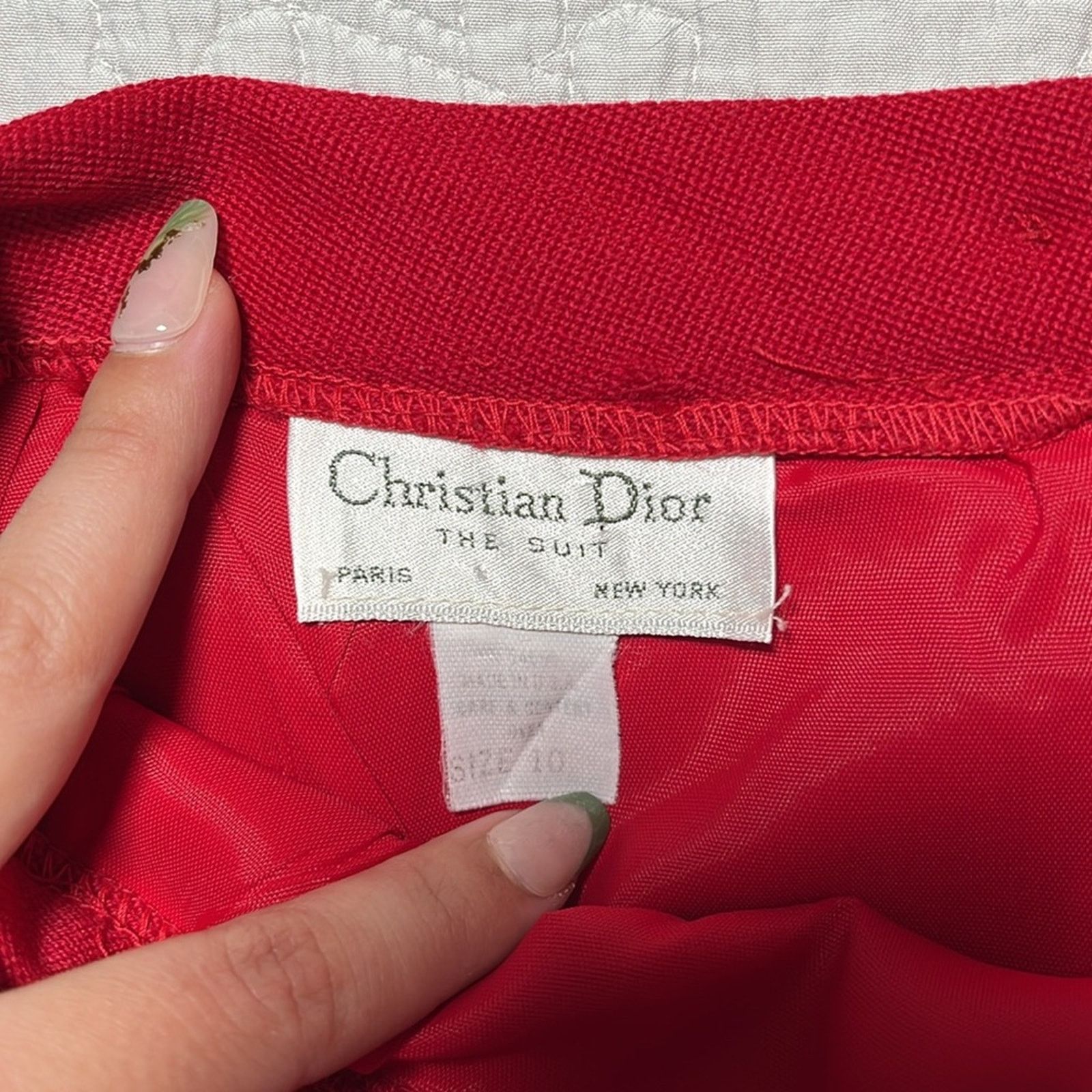 Dior Vintage Christian Dior Suit Skirt Size 26" / US 2 / IT 38 - 5 Thumbnail