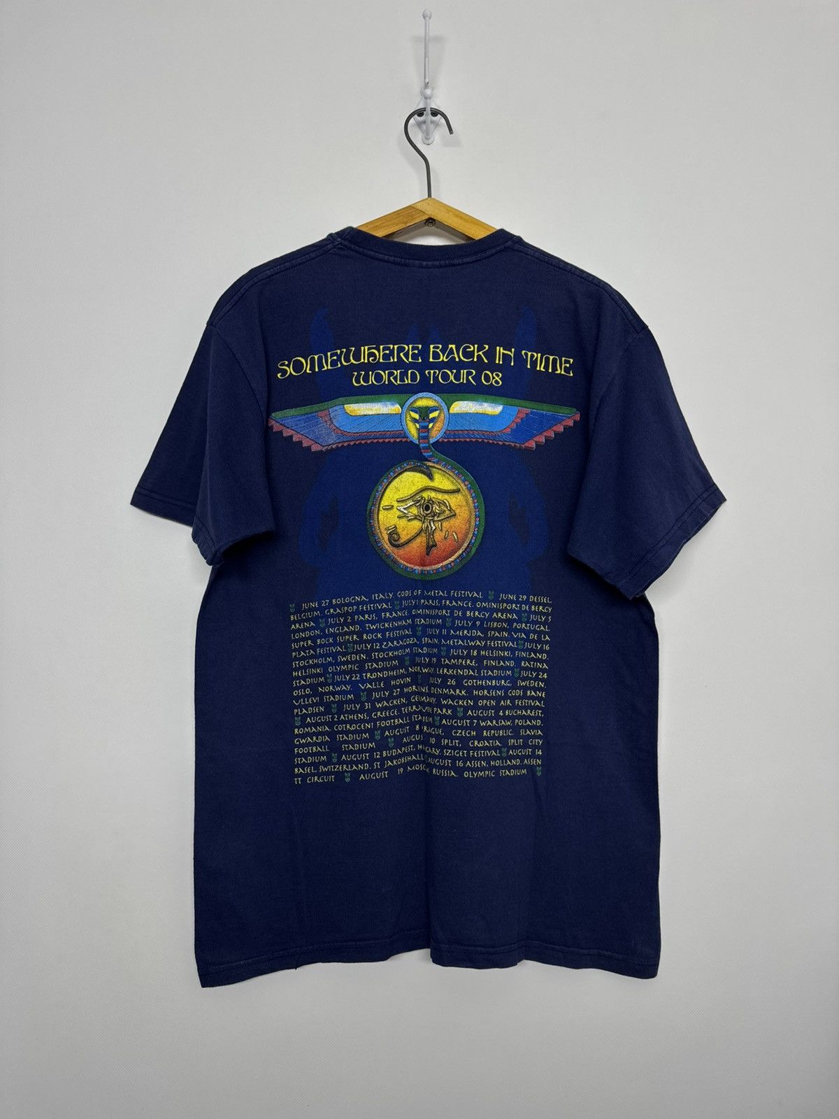 Iron Maiden Iron Maiden 2008 Somewhere Back In Time vintage tee t shirt Size US M / EU 48-50 / 2 - 2 Thumbnail