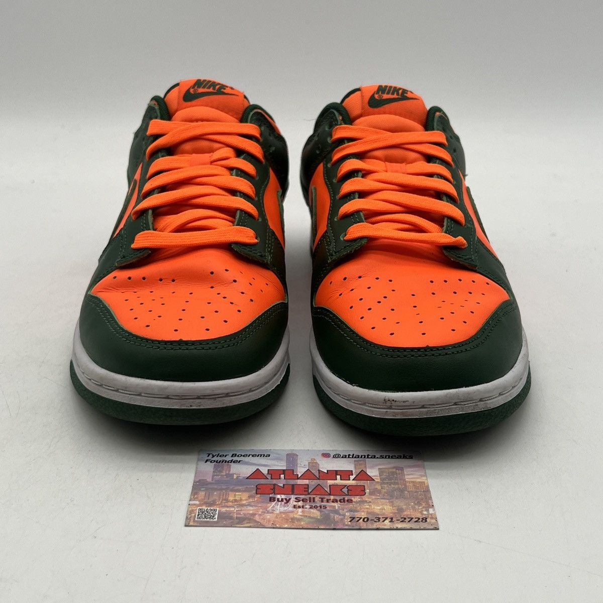 Nike Nike dunk low Miami hurricanes Size US 8 / EU 41 - 2 Thumbnail