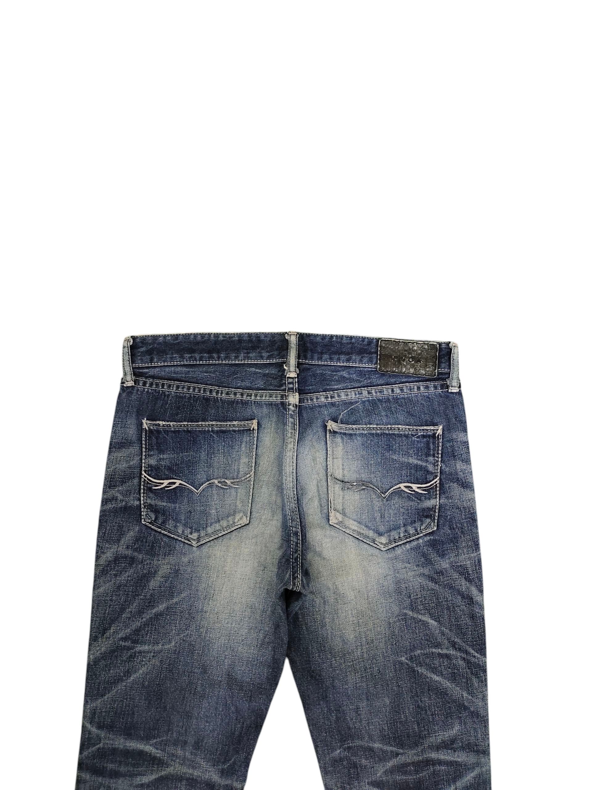 GOSTAR DE FUGA Vintage Fuga Japan Clawmark Distress Faded Denim Jeans Size US 30 / EU 46 - 9 Thumbnail