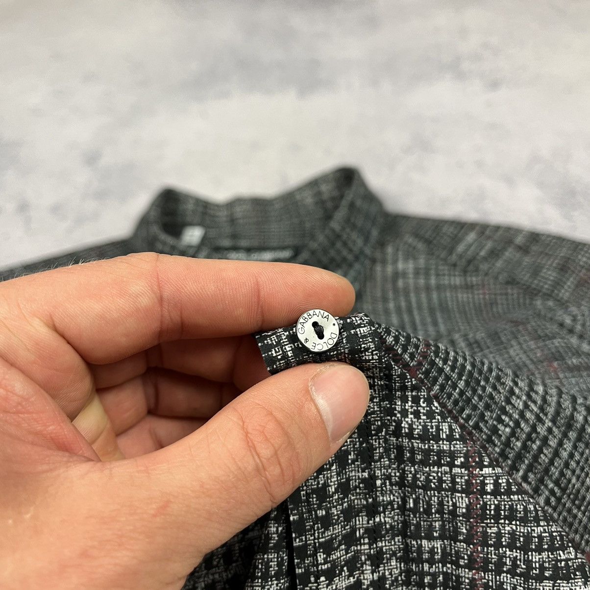 Dolce & Gabbana Dolce Gabbana Gold rare checkered shirt Size US L / EU 52-54 / 3 - 4 Thumbnail
