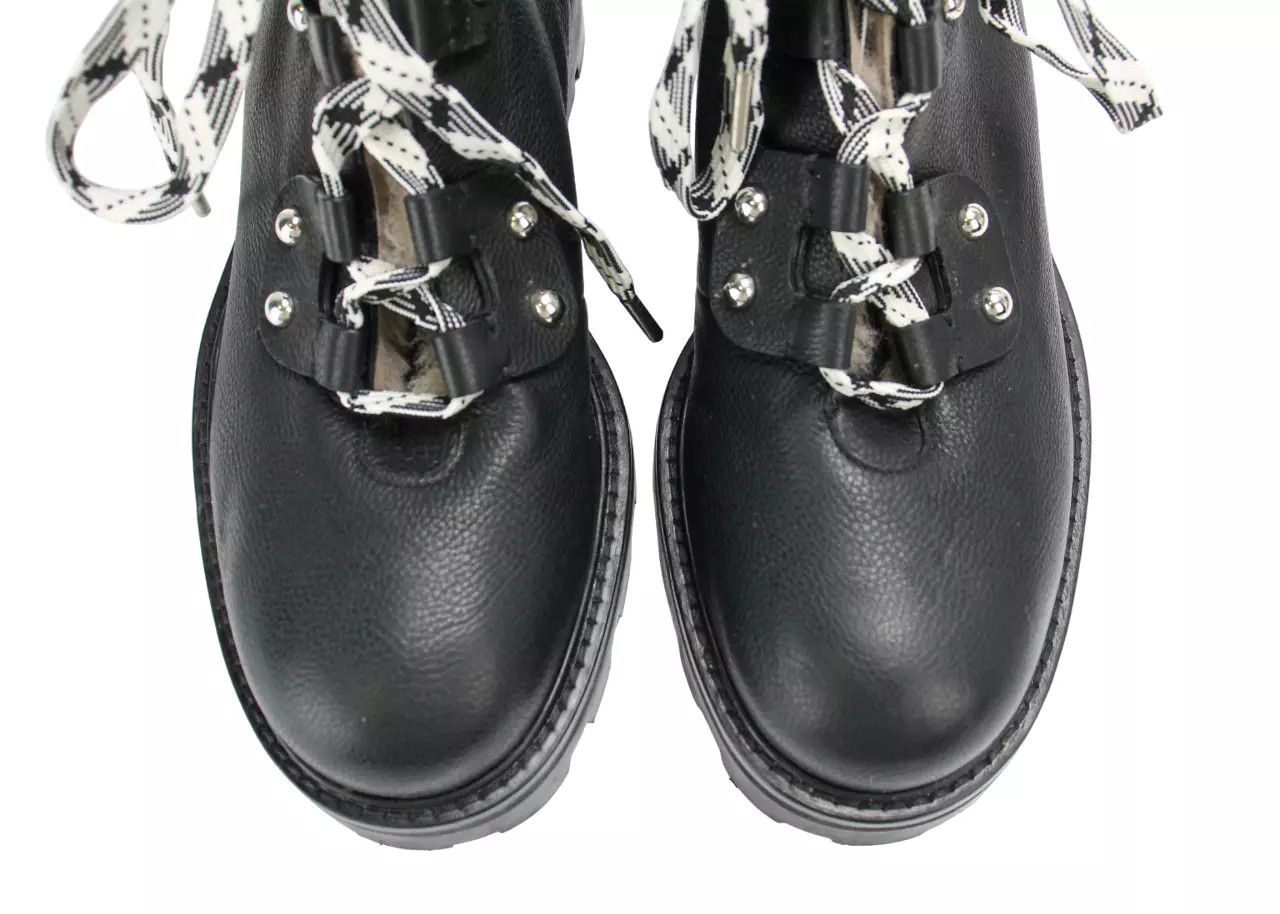 Jimmy Choo JIMMY CHOO Women's EU 37 Shearling Style Ankle Black Boots Size US 7 / IT 37 - 9 Thumbnail