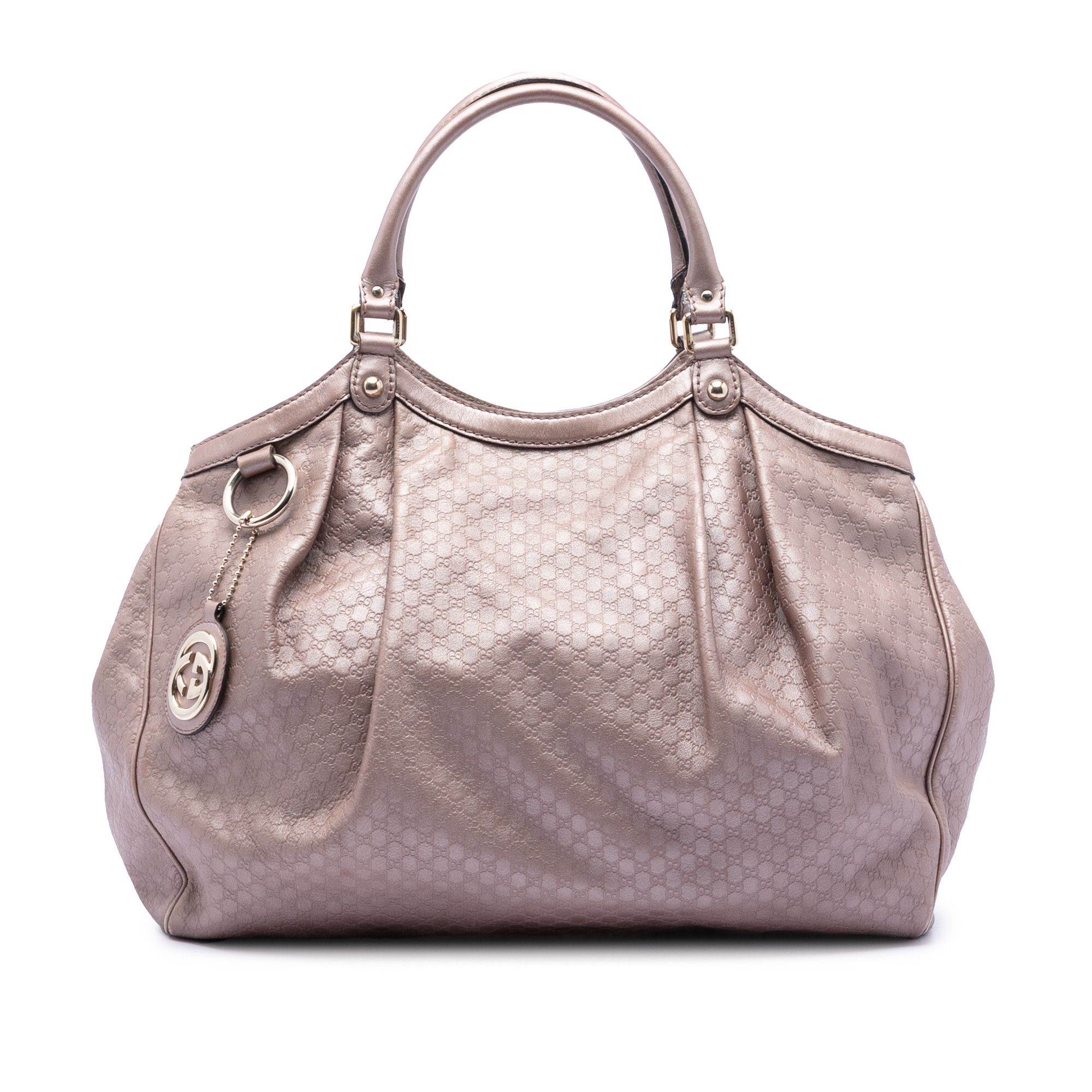 Gucci Gucci Large Metallic Microguccissima Sukey Tote Size ONE SIZE - 1 Thumbnail
