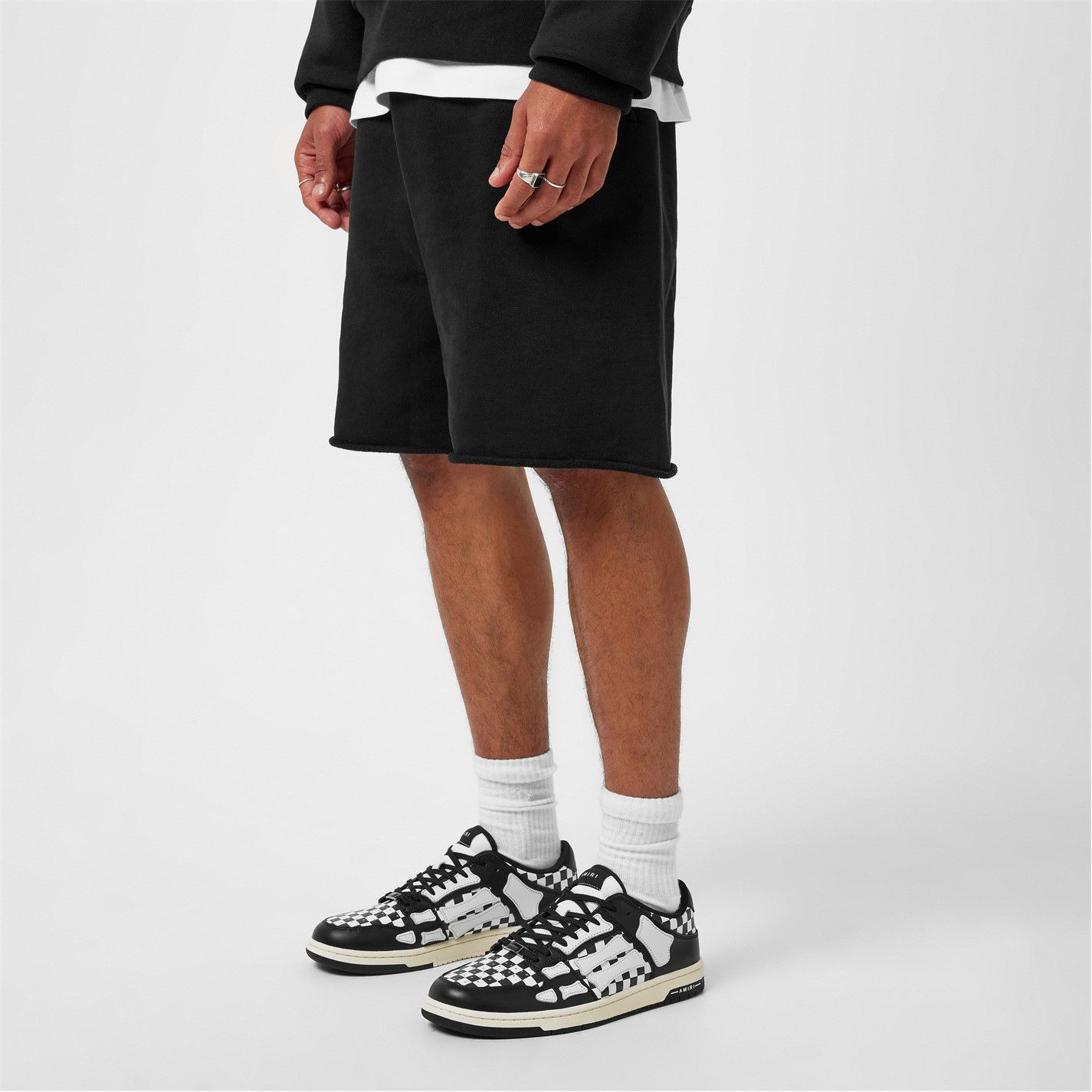 Amiri AMIRI Skeleton Check Print Low Top Trainers Size US 10 / EU 43 - 2 Thumbnail