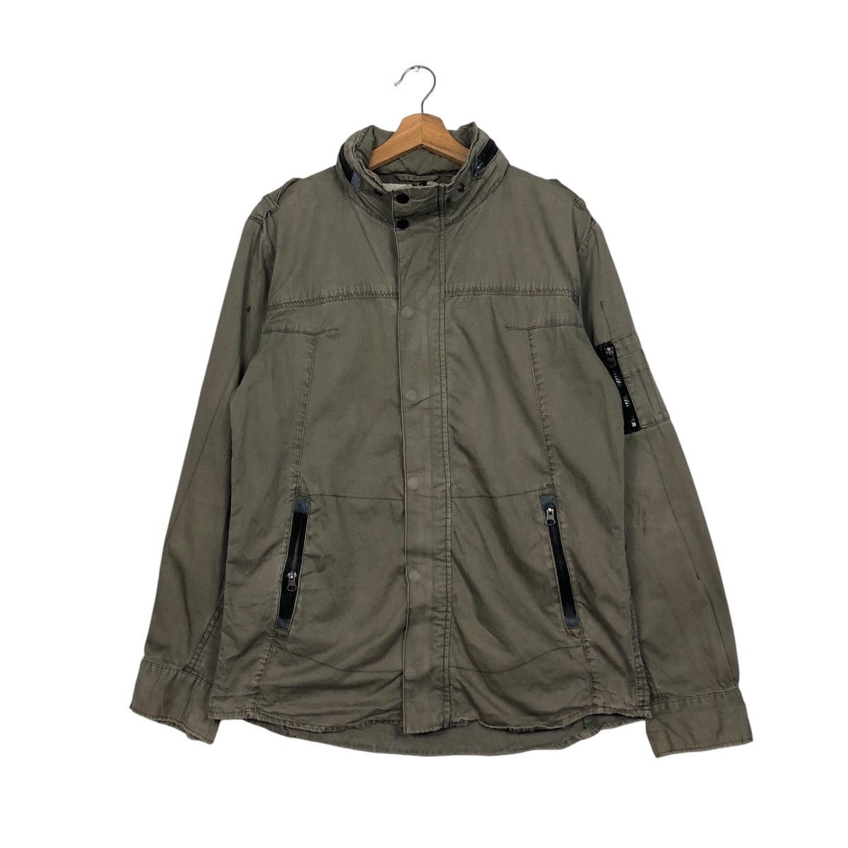 Hysteric Glamour 📌Vintage Biker Jacket Icca Multi Pocket Parachute Bondage Size US XL / EU 56 / 4 - 3 Thumbnail