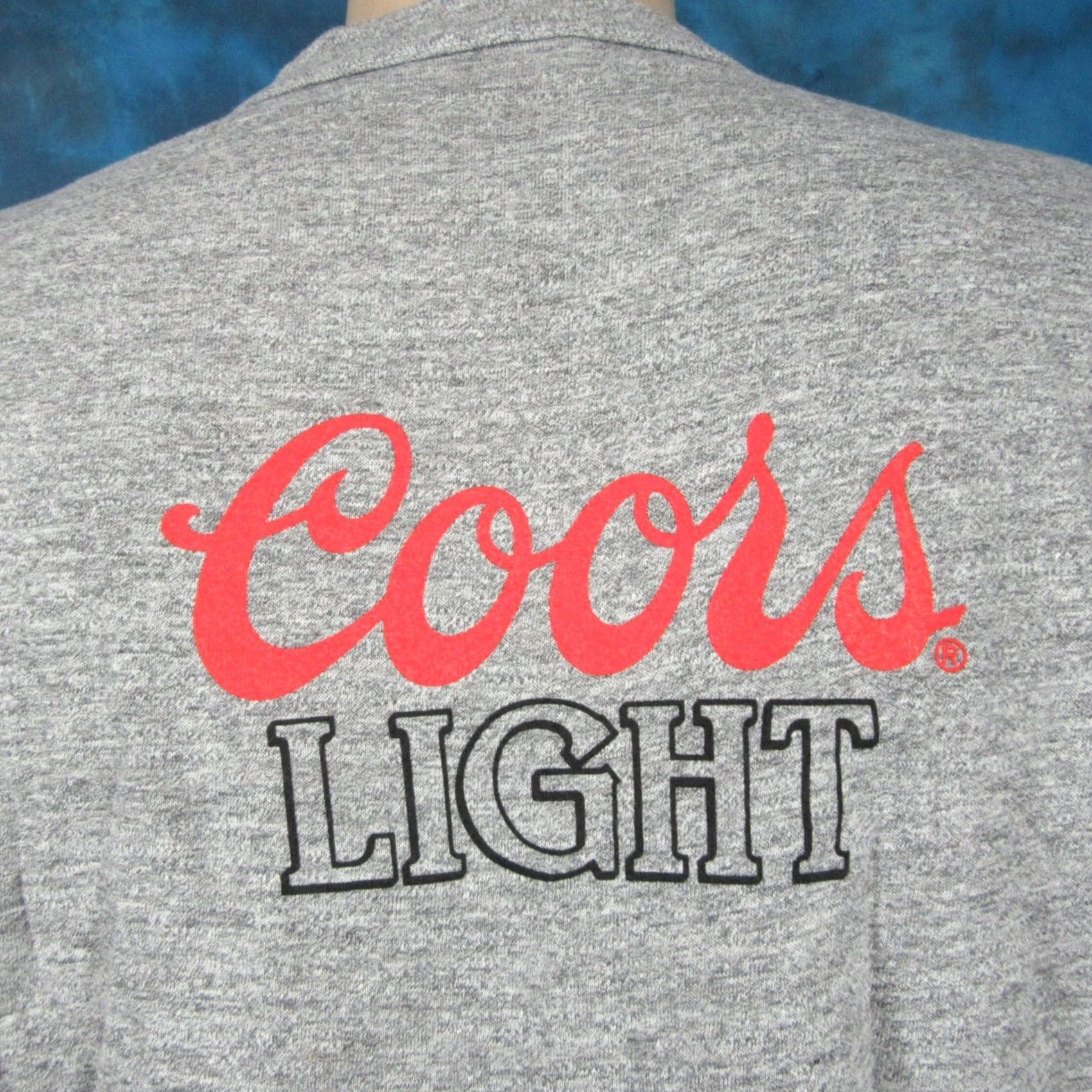 Vintage VINTAGE Coors Silver Bullet T-Shirt Men L 80s 90s Gray Short Sleeve Crew Neck Deadstock Unwashed Slim Paper Thin Sportswear Size US L / EU 52-54 / 3 - 6 Thumbnail