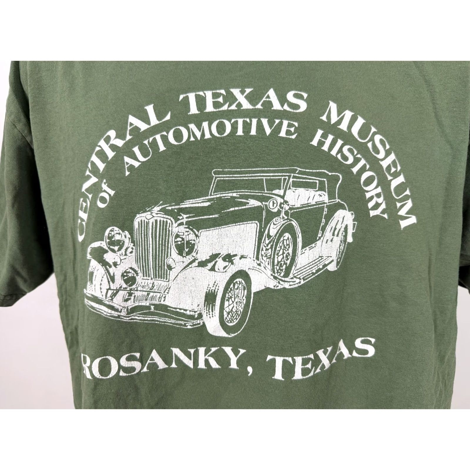 Gildan VINTAGE Central Texas Museum of Automotive History T-Shirt Men L Green Nike? Size US L / EU 52-54 / 3 - 4 Thumbnail