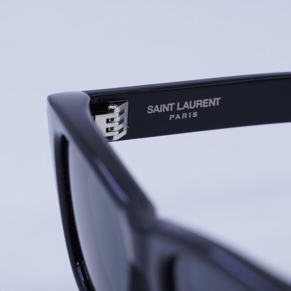 Saint Laurent Paris 🕶️ New Saint Laurent SL801 001 Sunglasses - Shiny Black Size ONE SIZE - 7 Thumbnail