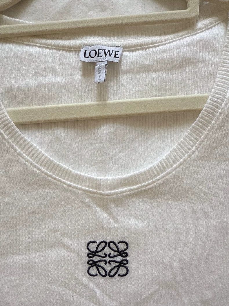 Loewe LOEWE White logo strapless vest Size M / US 6-8 / IT 42-44 - 3 Thumbnail