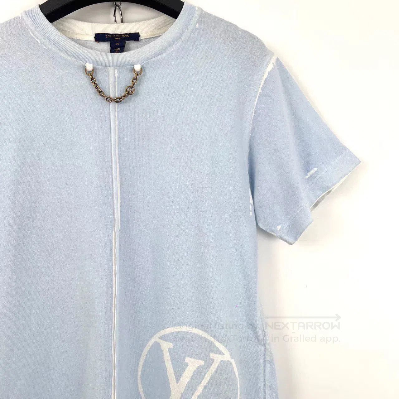 Louis Vuitton Blue Short-Sleeve Logo T-Shirt XS. Size US XS / EU 42 / 0 - 3 Thumbnail