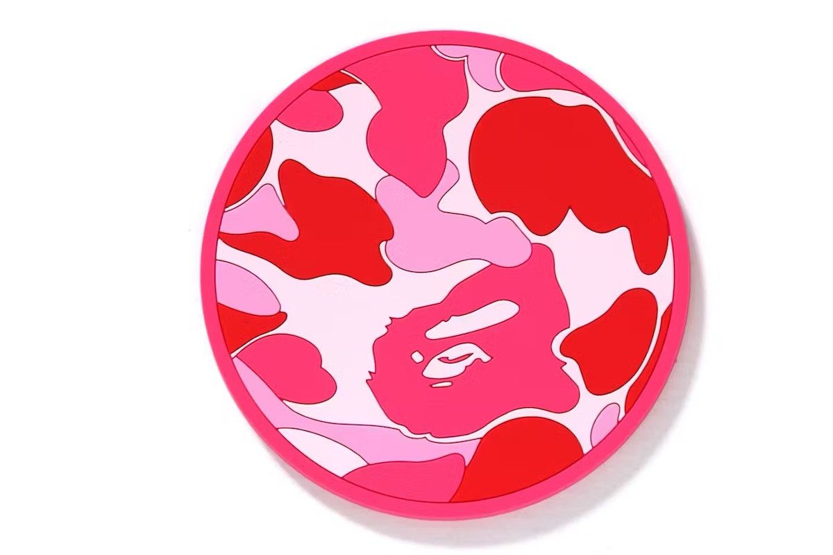Bape BAPE ABC Camo Rubber Coaster Pink Size ONE SIZE - 2 Thumbnail