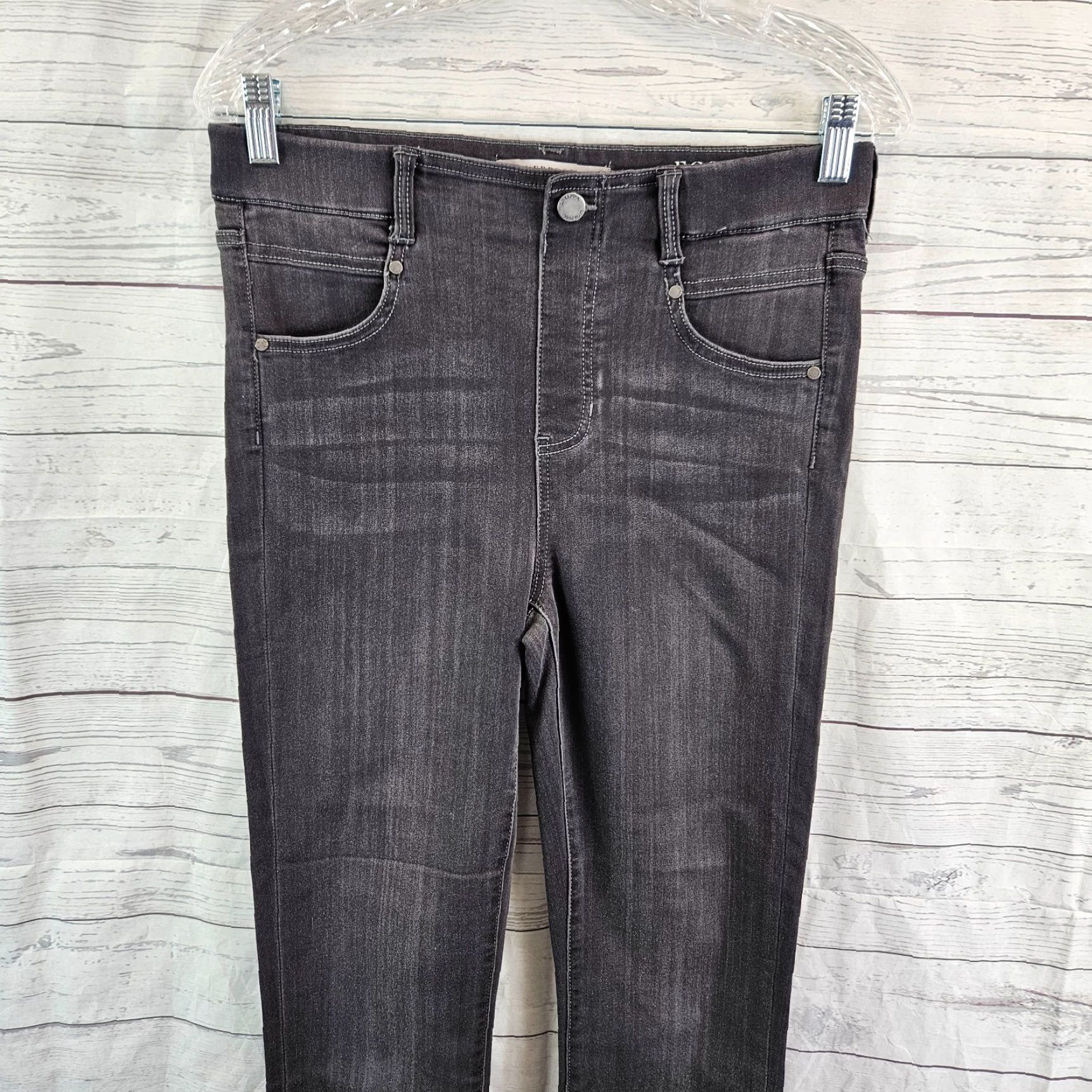 Vintage Liverpool Jeans Womens Ankle Skinny Jeans 8 Gray High Rise Cotton Blend Size 30" / US 8 / IT 44 - 2 Thumbnail
