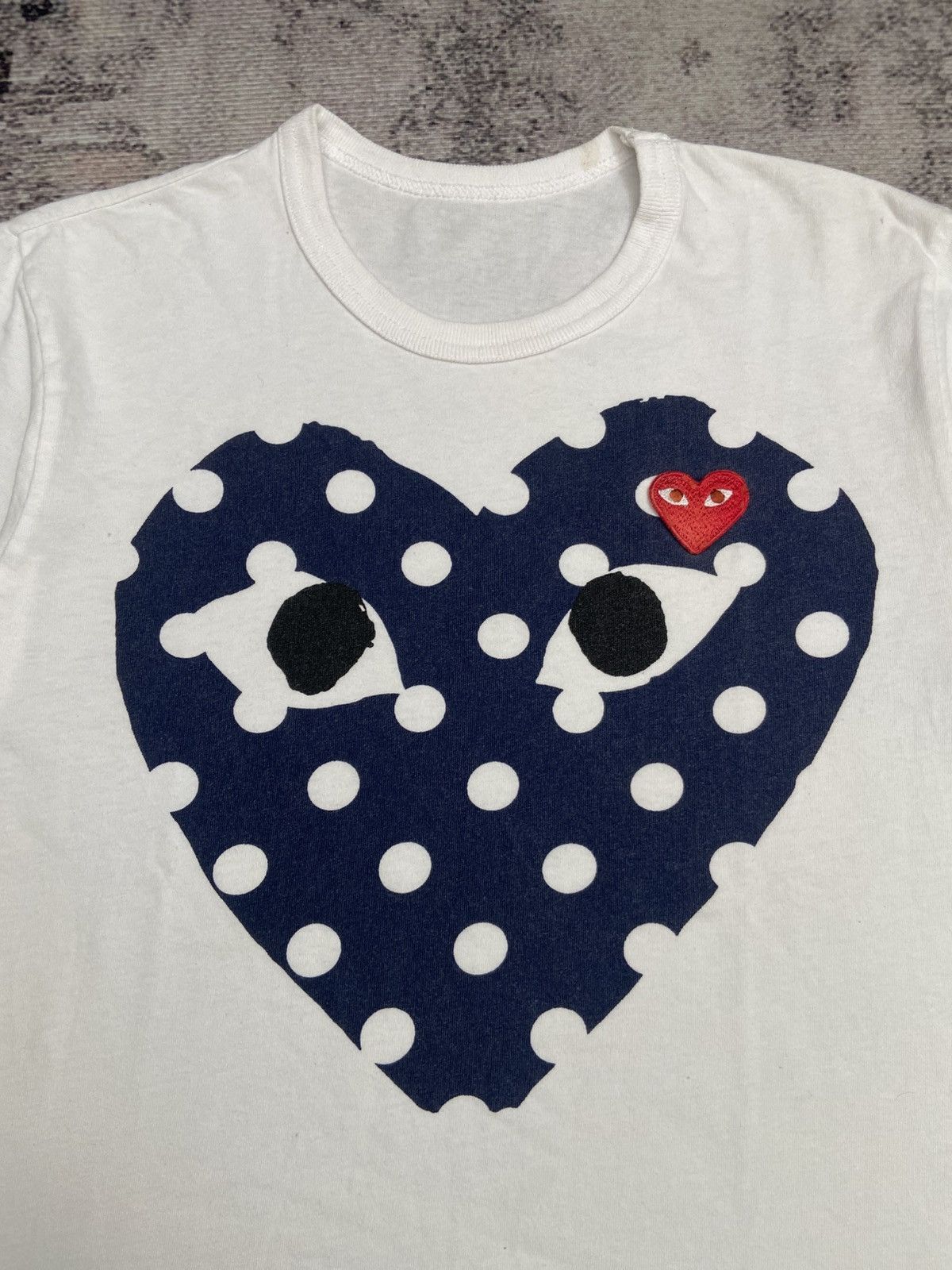 Comme des Garcons PLAY Comme des Garçons PLAY Polka Dot Heart Eyes Tee Size US S / EU 44-46 / 1 - 2 Thumbnail