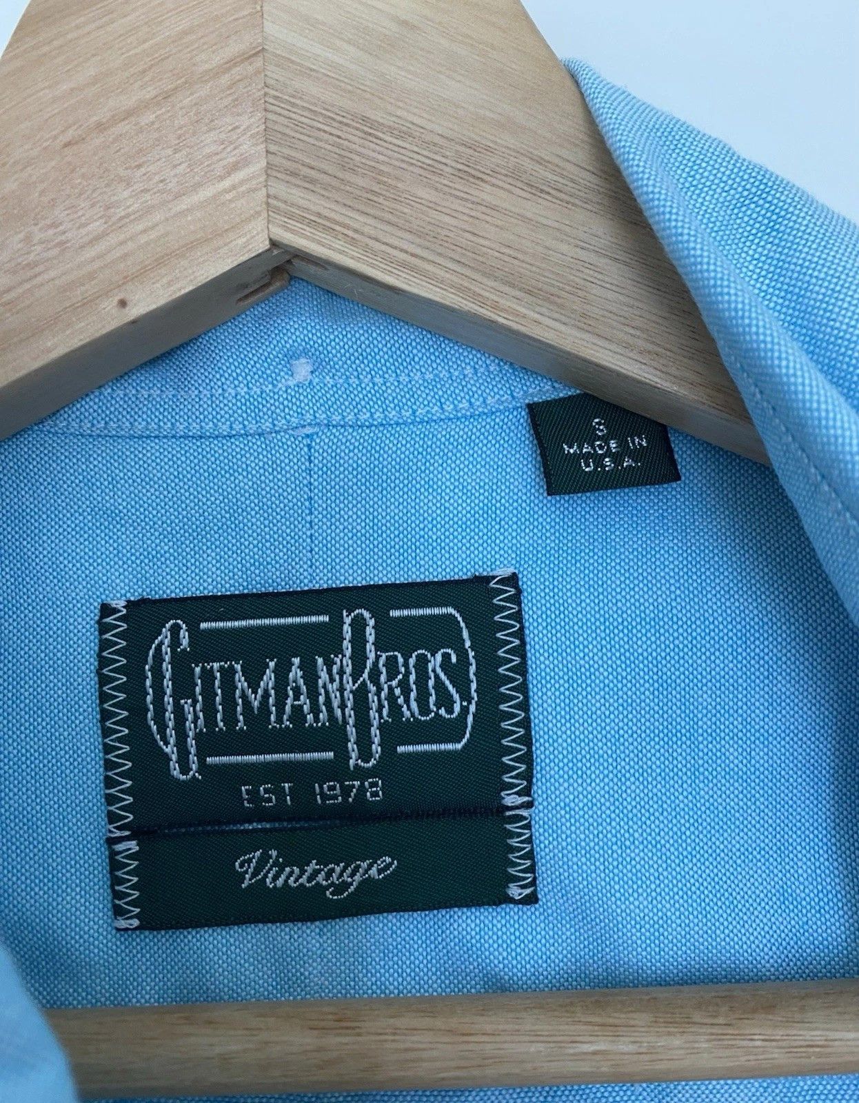 Gitman Bros. Vintage Gitman Vintage Teal Spring Oxford Button Down Shirt Size US S / EU 44-46 / 1 - 3 Thumbnail