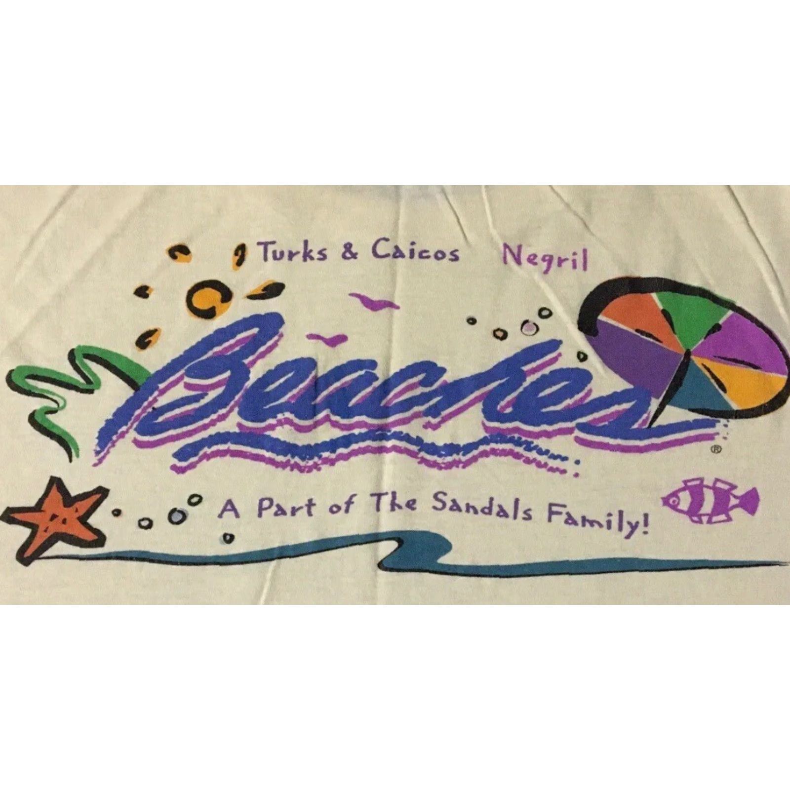 Vintage Vtg Sandals Resort faded shirt M Beach Surf Abstract Art Vaporwave Grunge 90s OP Size US M / EU 48-50 / 2 - 4 Thumbnail