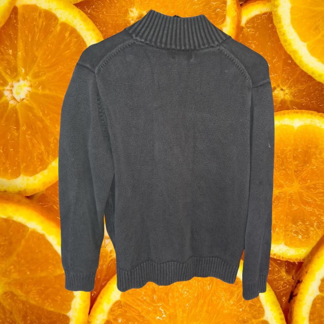 L.L. Bean L.L. Bean 100% Cotton Full Zip Black Knit Sweater Size Mediu Size US M / EU 48-50 / 2 - 6 Thumbnail