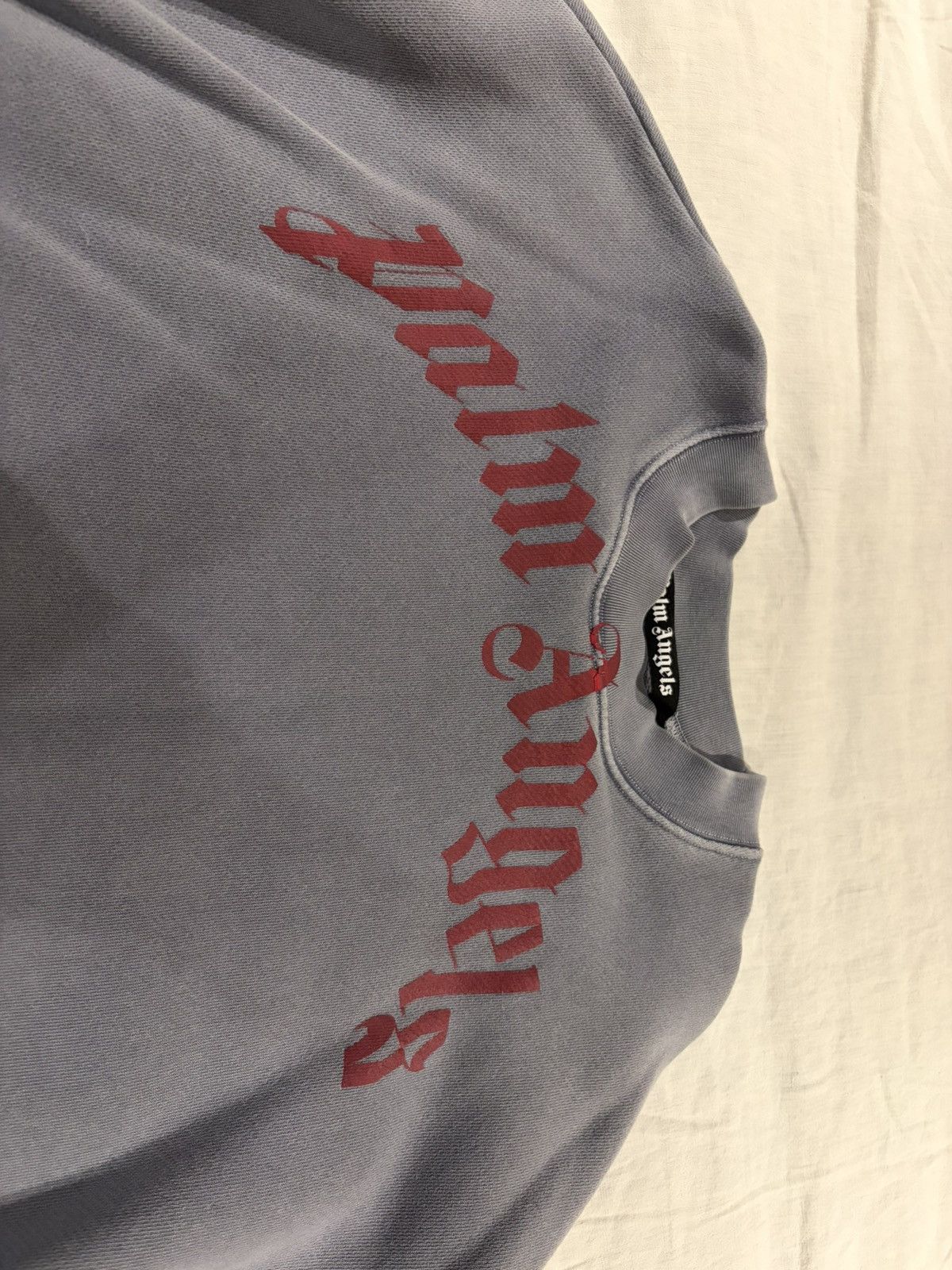 Palm Angels Palm Angels Grey Logo Crewneck Sweatshirt (Oversized Fit) Size US L / EU 52-54 / 3 - 5 Thumbnail