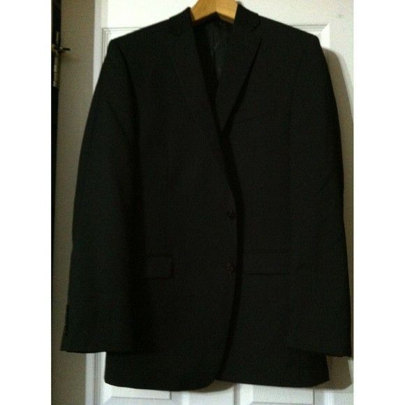 Calvin Klein CALVIN KLEIN MEN'S NEW 100%WOOL JACKET BLAZER SIZE: 40 L Size 40L - 2 Thumbnail