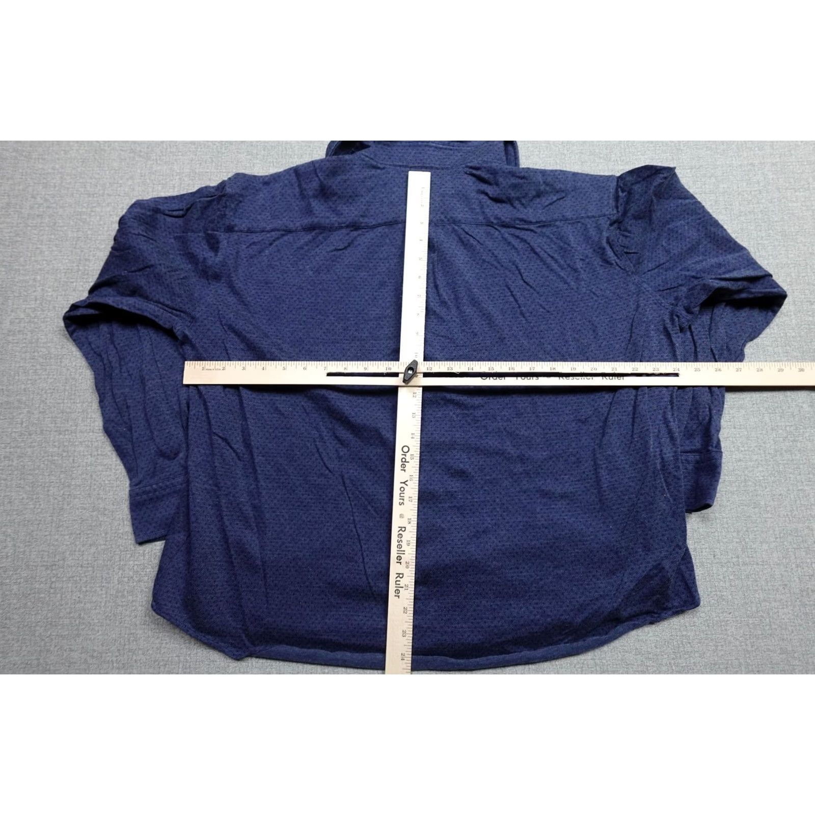Peter Millar Peter Millar Shirt Mens XL Blue Long Sleeve Button-Front Pocket Casual Knit Geometric Size US XL / EU 56 / 4 - 5 Thumbnail