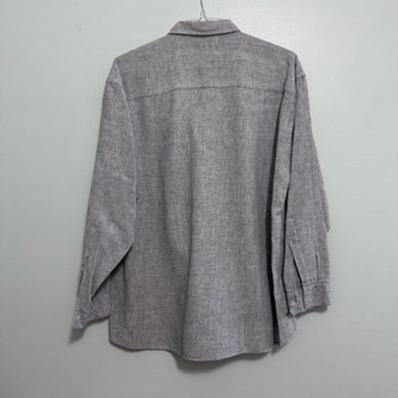 Calvin Klein Calvin Klein black weave linen button down size 16.5 Size US L / EU 52-54 / 3 - 3 Thumbnail