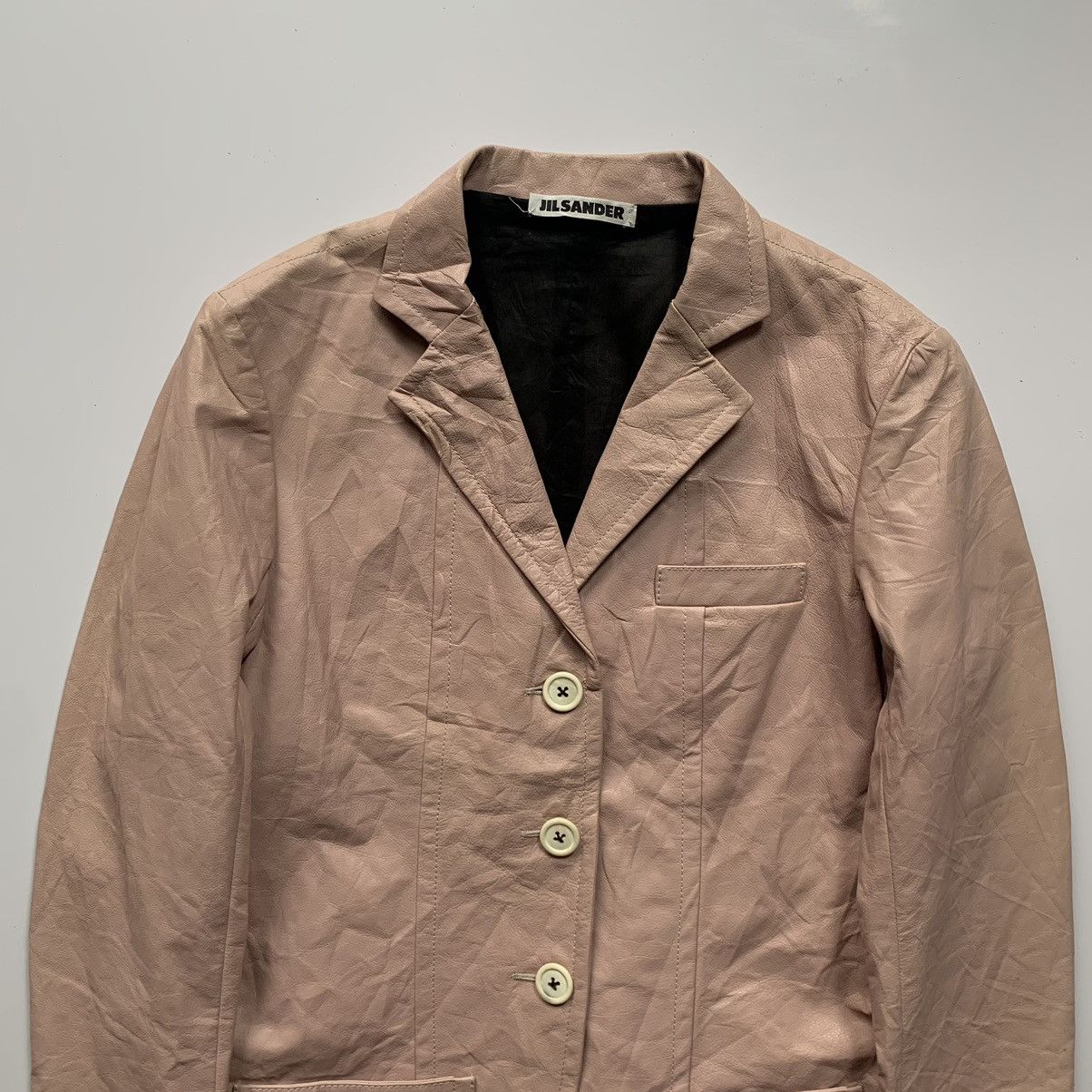 Jil Sander Jil Sander Leather Blazer Size M / US 6-8 / IT 42-44 - 3 Thumbnail