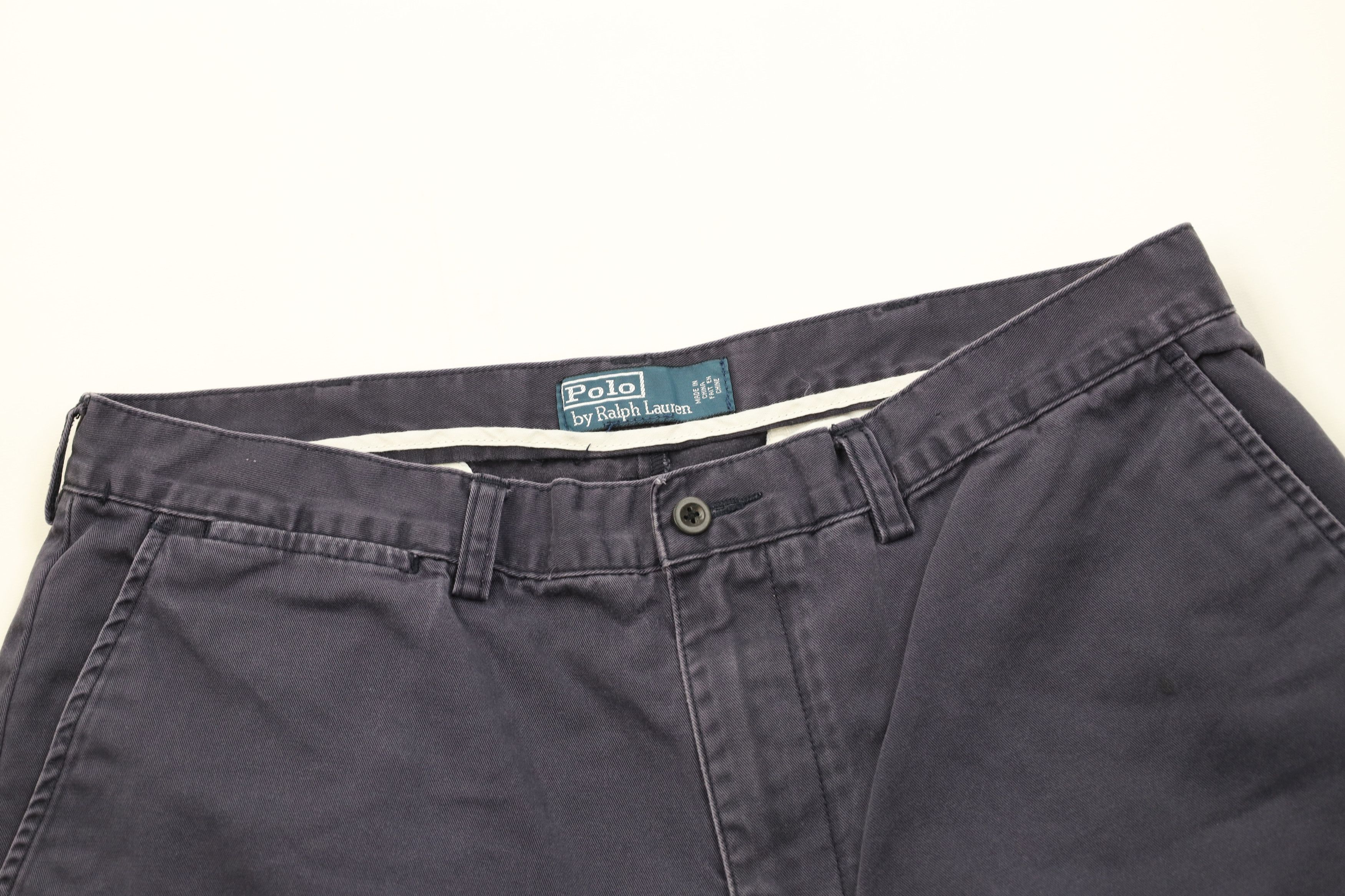 Polo Ralph Lauren Vintage 90s Ralph Lauren Cotton Chino Shorts Golfing Blue Size US 36 / EU 52 - 2 Thumbnail