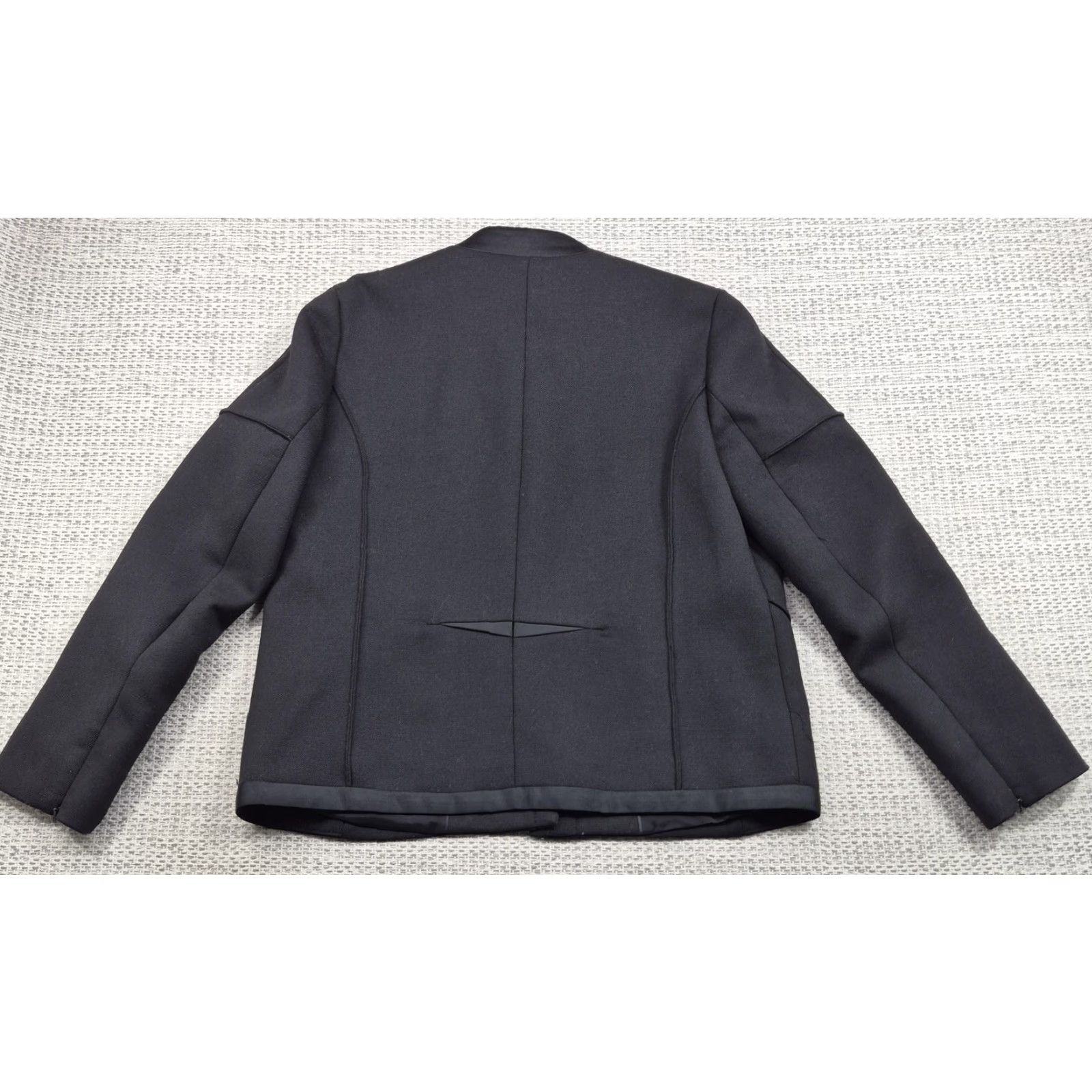Reiss REISS Mora Jacket Womens Medium Black Wool Blend Zip Front Lined Pockets Jacket Size M / US 6-8 / IT 42-44 - 6 Thumbnail