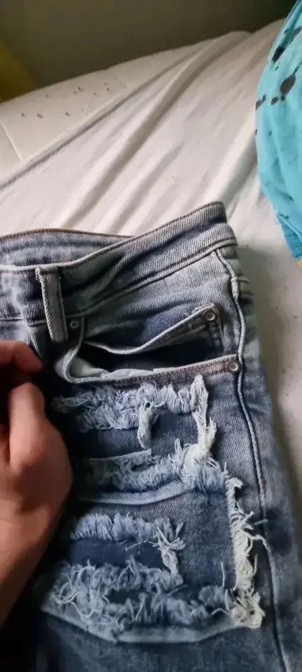 Japanese Brand Kitazawa x Kon Hip Hop Loose Denim Trousers Vibe Style Size US 30 / EU 46 - 7 Thumbnail