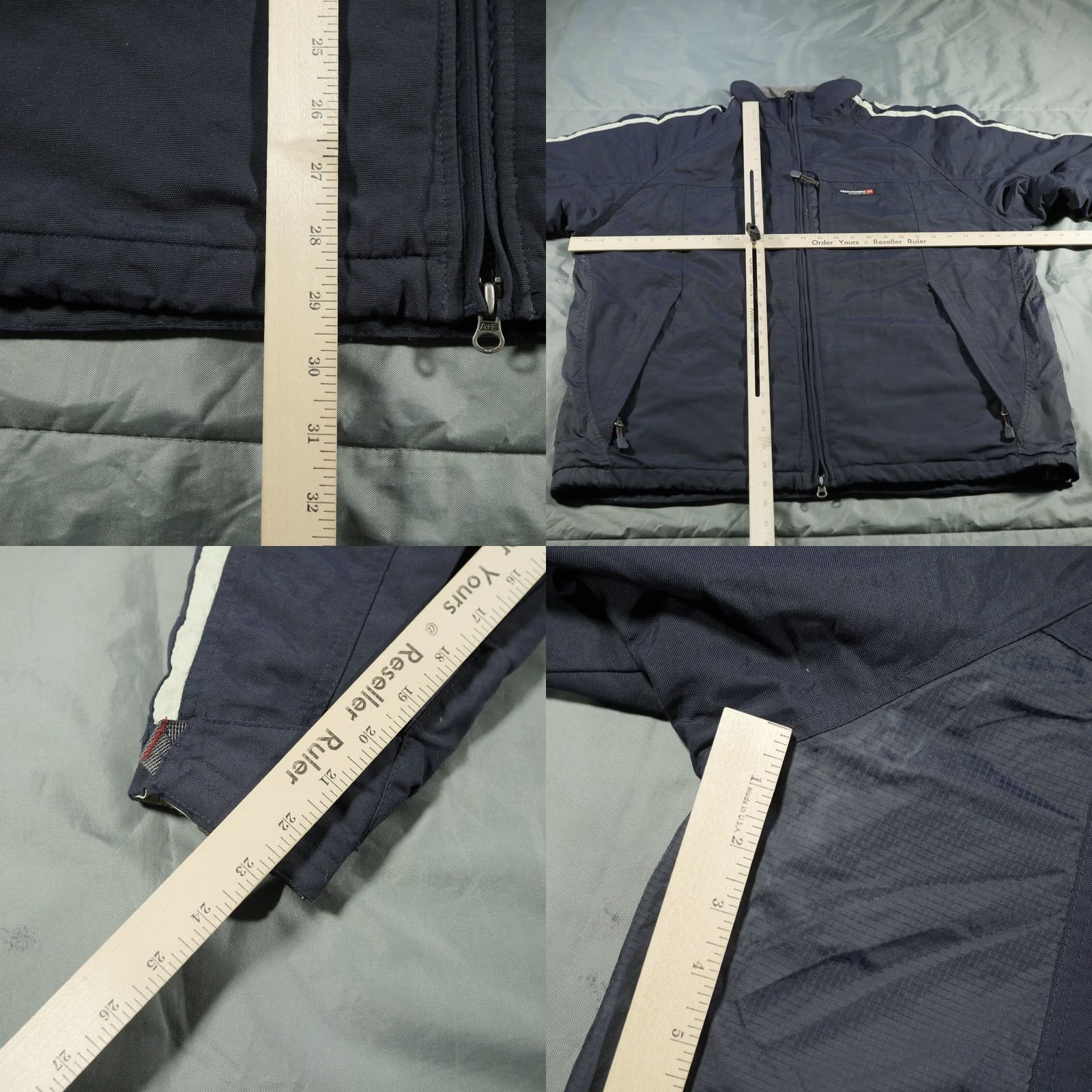 Abercrombie & Fitch Abercrombie Fitch Jacket Mens XL Blue Coat Water Resistant Fleece Lined Y2k Size US L / EU 52-54 / 3 - 9 Thumbnail