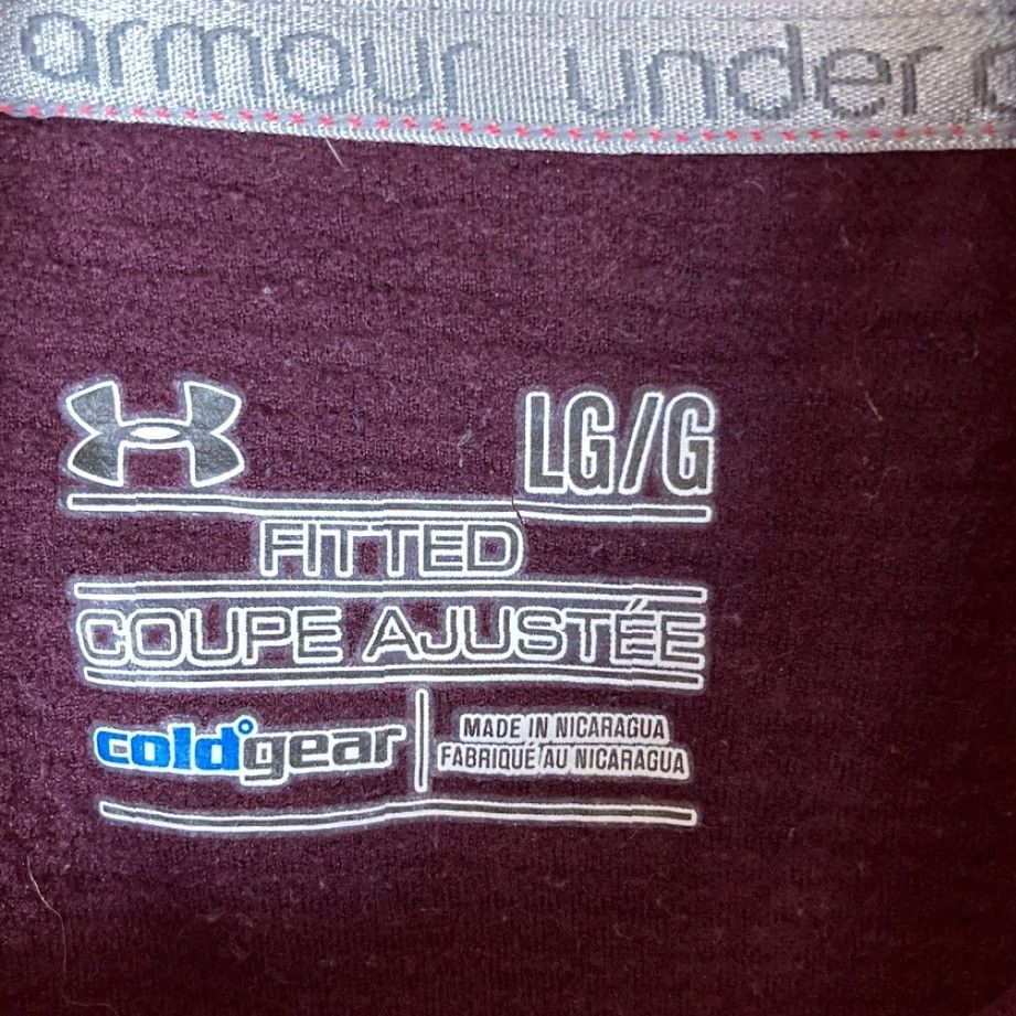 Under Armour Under Armour Womens Sweatshirt Pink 1/4 Zip Heat Gear Fitted Pullover Stretch L Size L / US 10 / IT 46 - 6 Thumbnail