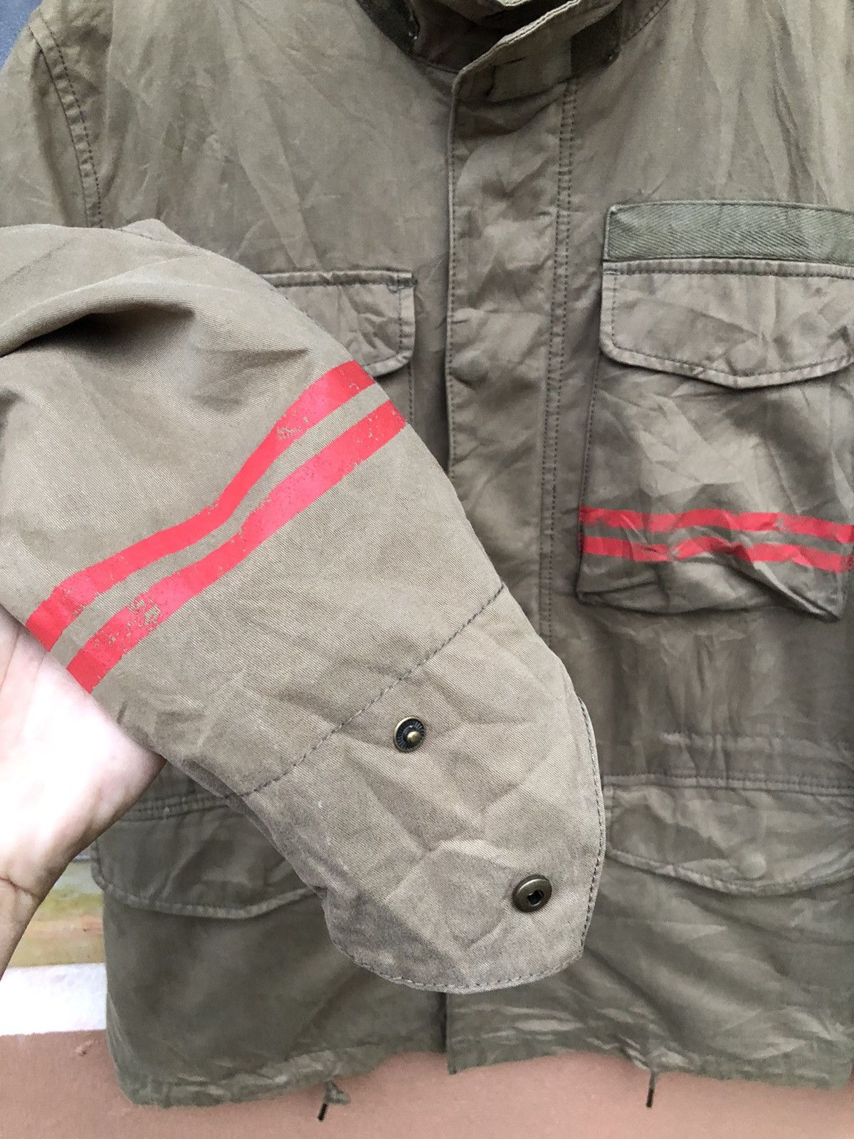 291295=Homme Vintage 291295 Homme Style Militiry Jacket Size US M / EU 48-50 / 2 - 7 Thumbnail