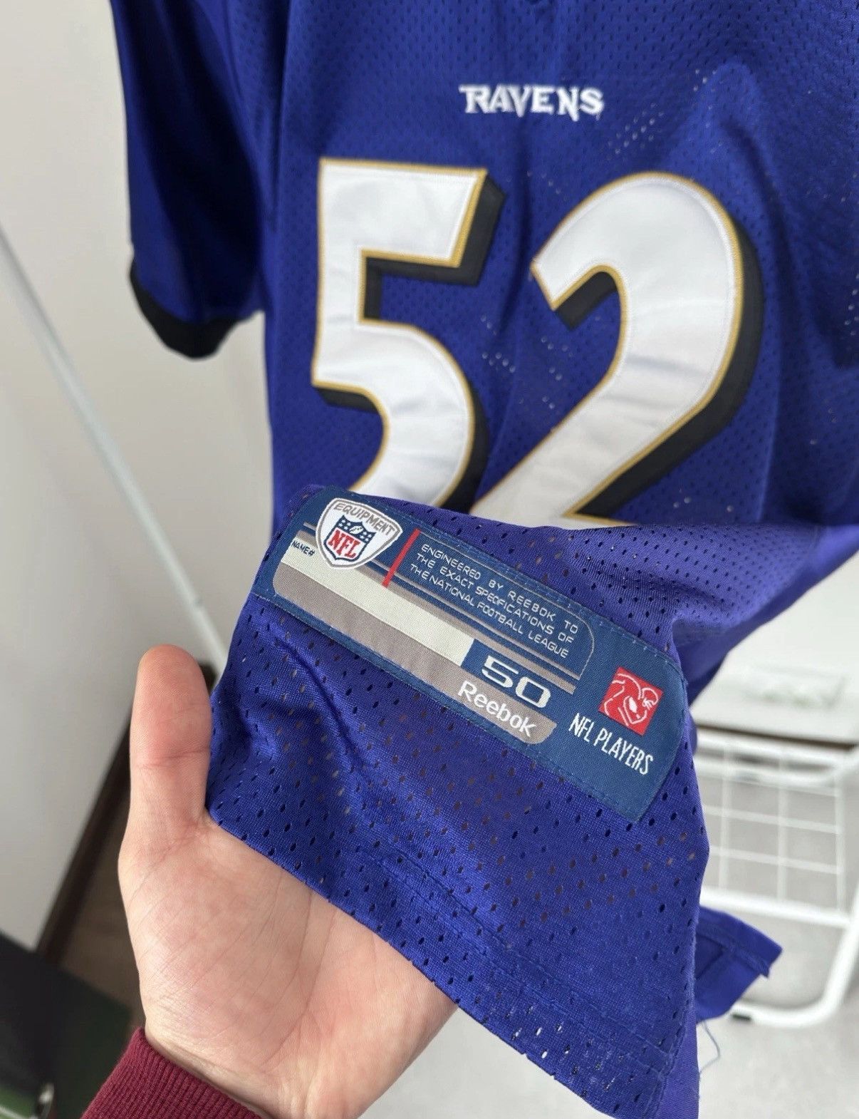 NFL Baltimore Ravens Ray Lewis #52 Stitched Reebok NFL Jersey Size US XL / EU 56 / 4 - 4 Thumbnail