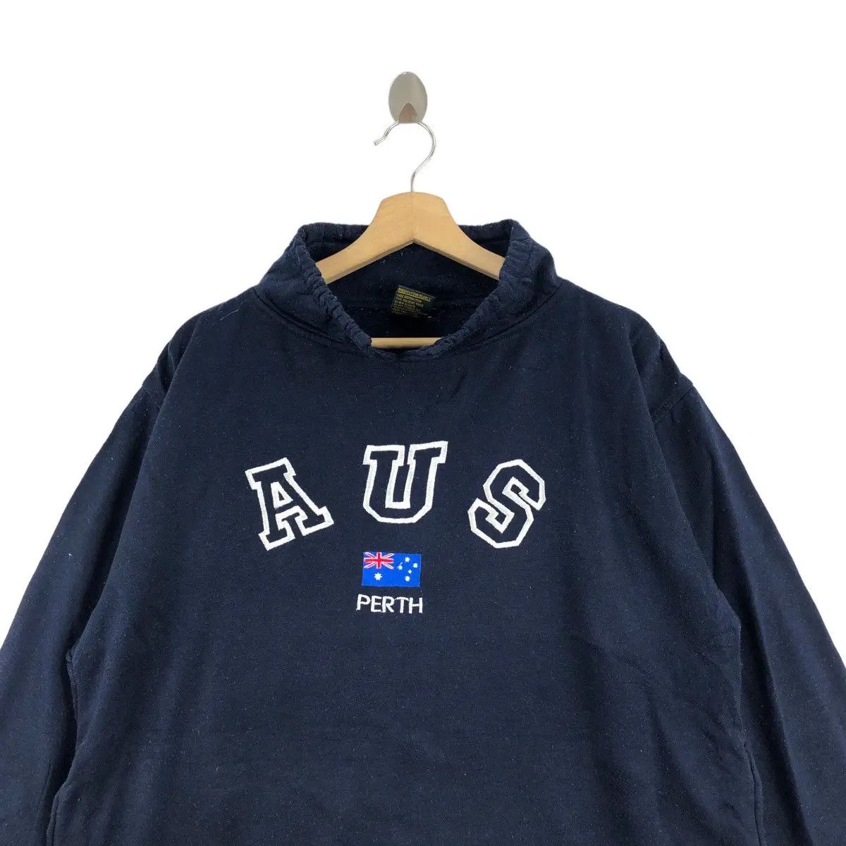 Vintage Vtg AUSTRALIA PERTH Center Flag Logo Turtleneck Sweatshirt Size M / US 6-8 / IT 42-44 - 2 Thumbnail