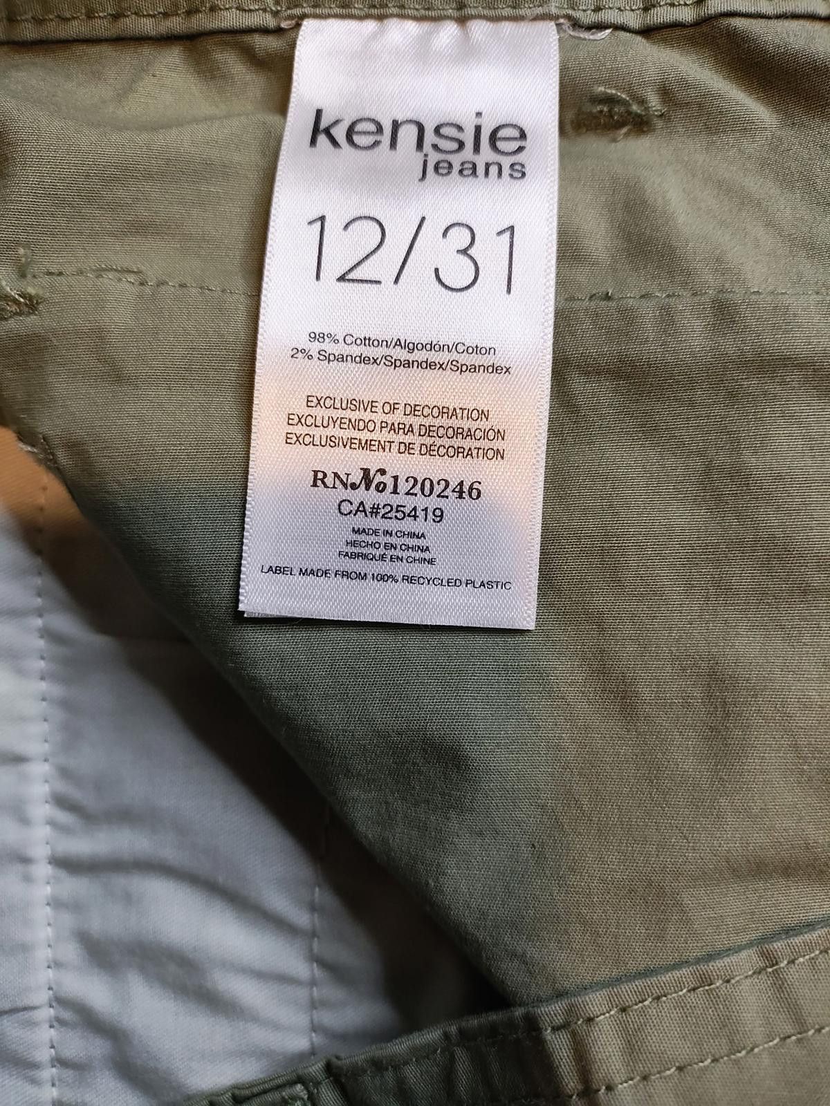 Designer Kensie Jeans Women's Khaki Chino Shorts Size 12/31 Size 31" - 2 Thumbnail