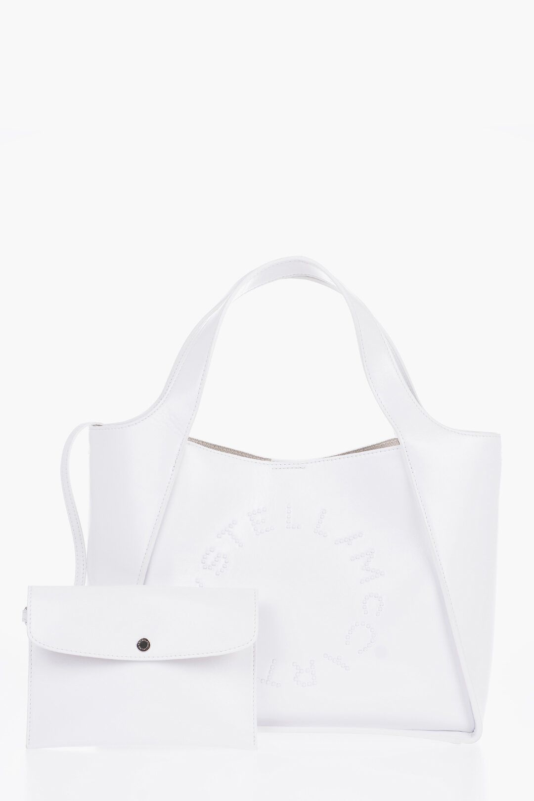 Stella McCartney og1mm0824 Size: OS / Vegan Leather Tote Bag in White Size ONE SIZE - 4 Thumbnail