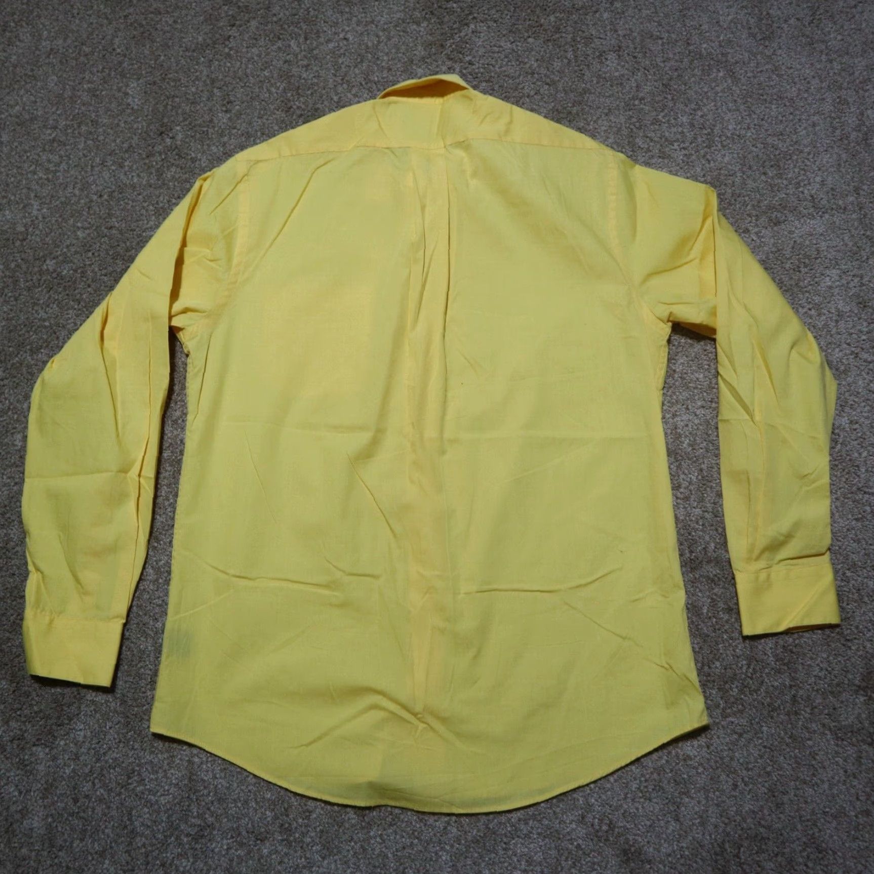 Vintage Colours Shirt Mens M Yellow Button-Down 15-15 1/2 Cotton Blend Classic Business Colourful 90s Size US M / EU 48-50 / 2 - 7 Thumbnail