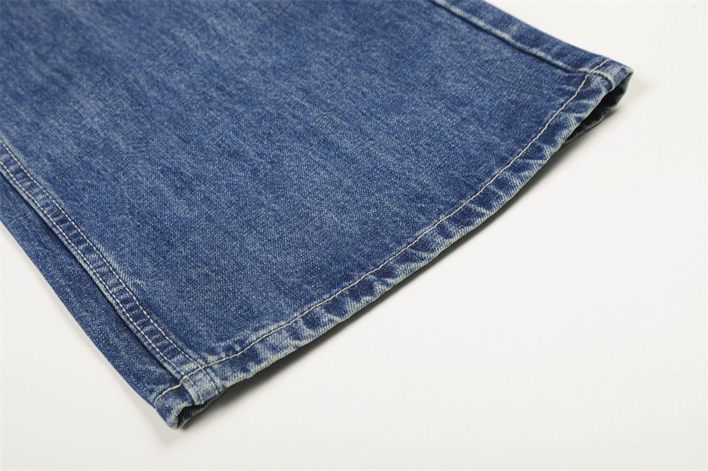 Jean Men's Street American Retro Loose Wide-Leg Washed Jeans Size US 32 / EU 48 - 6 Thumbnail