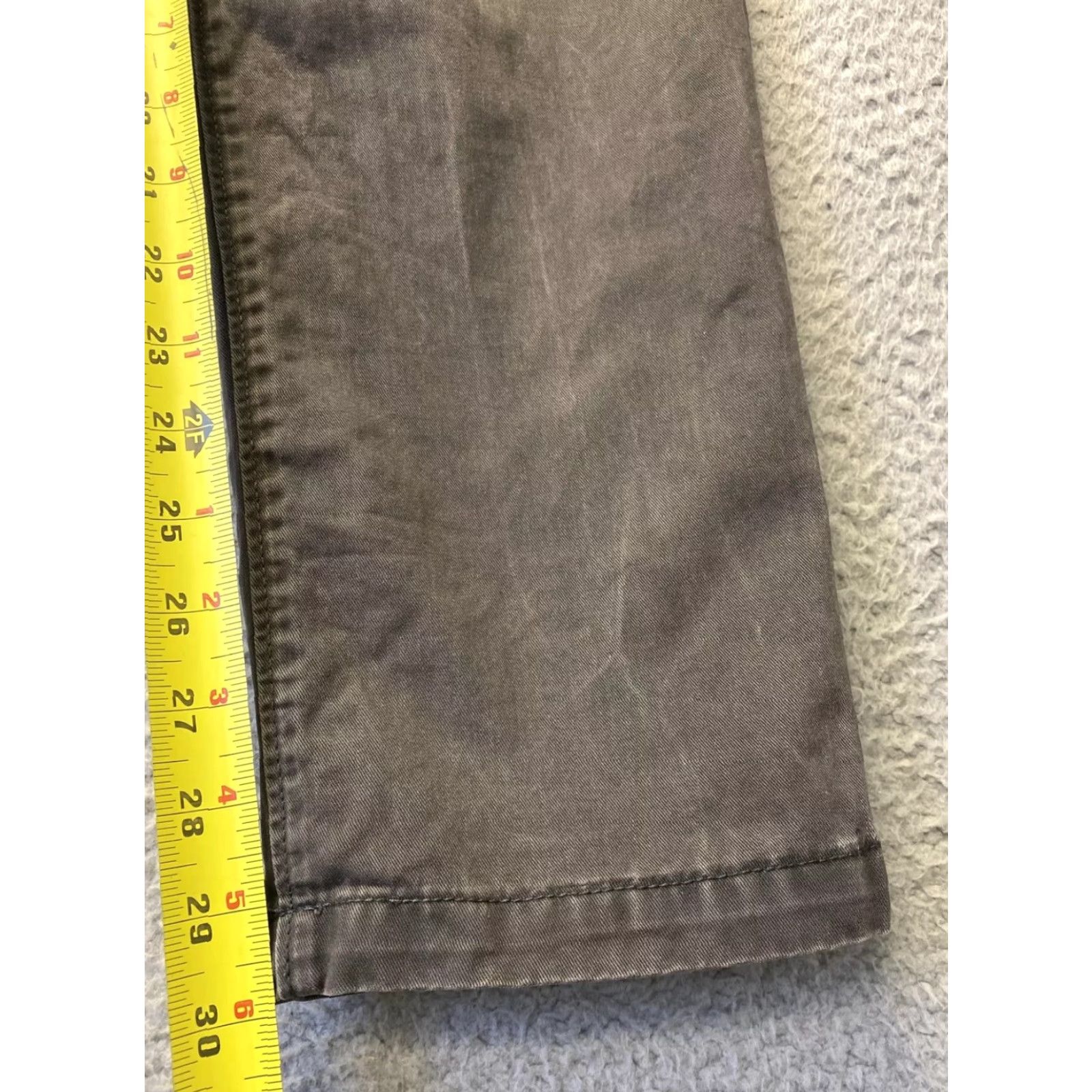 Gap GAP Chino Pants Men's Slim Fit 32x30 Gray Flat Front Size US 32 / EU 48 - 4 Thumbnail