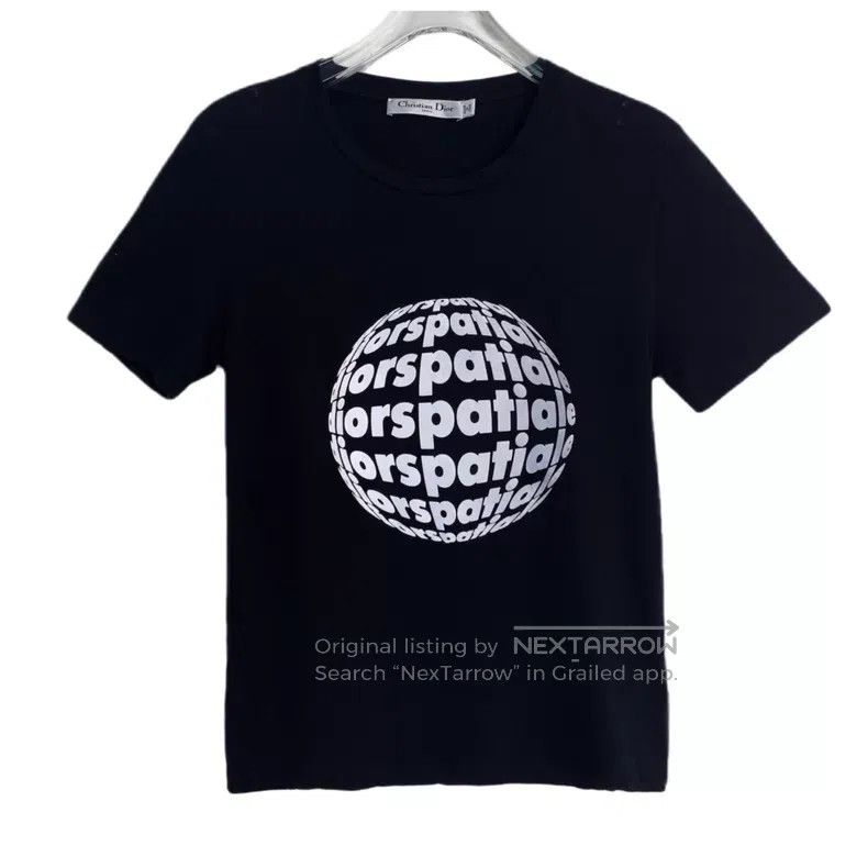 Dior Dior Black universal letter print cotton round-neck short- Size S / US 4 / IT 40 - 1 Thumbnail