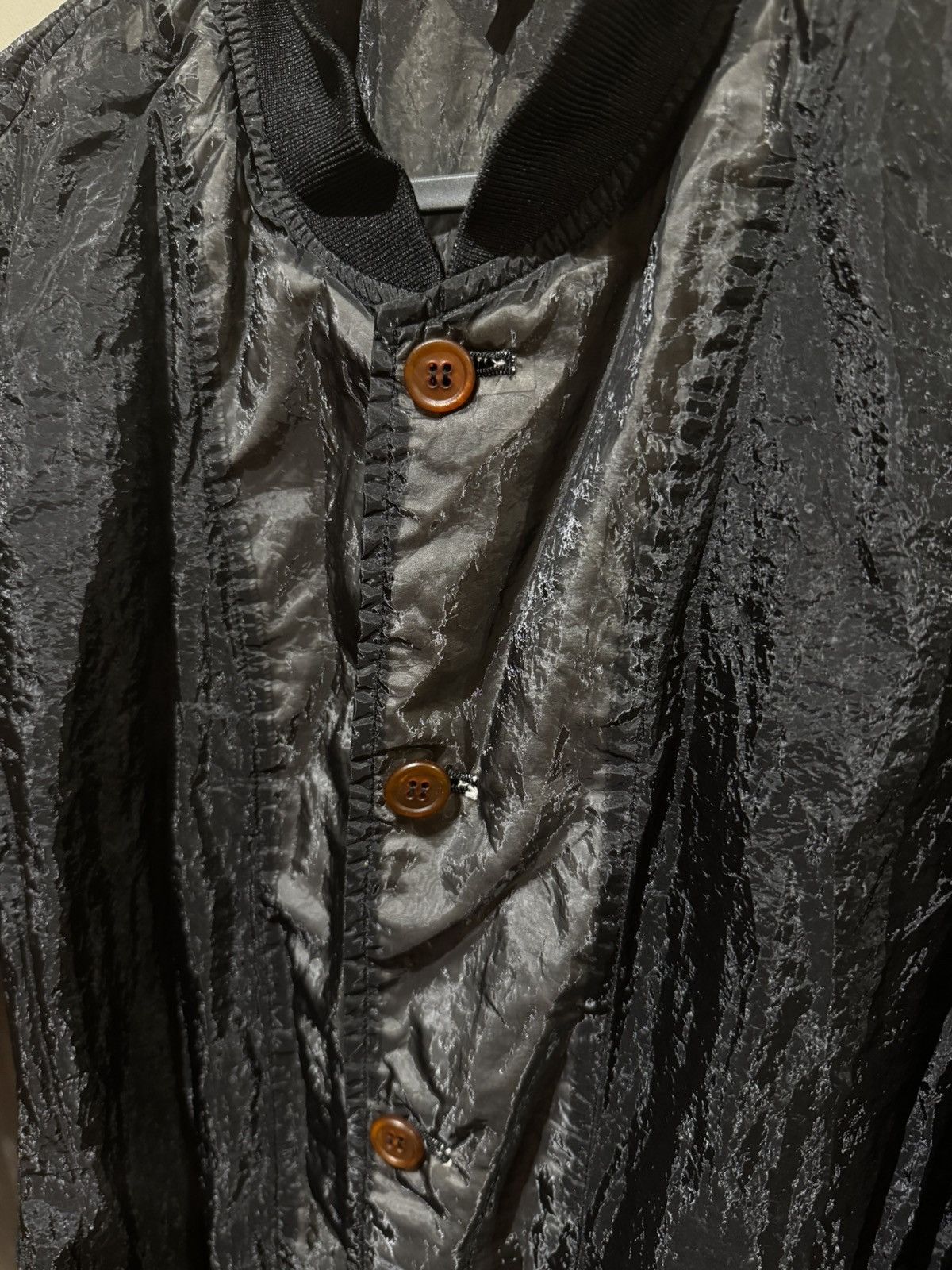 Comme des Garcons BLACK Comme des Garçons Crinkled Nylon Long Coat L Size US L / EU 52-54 / 3 - 4 Thumbnail