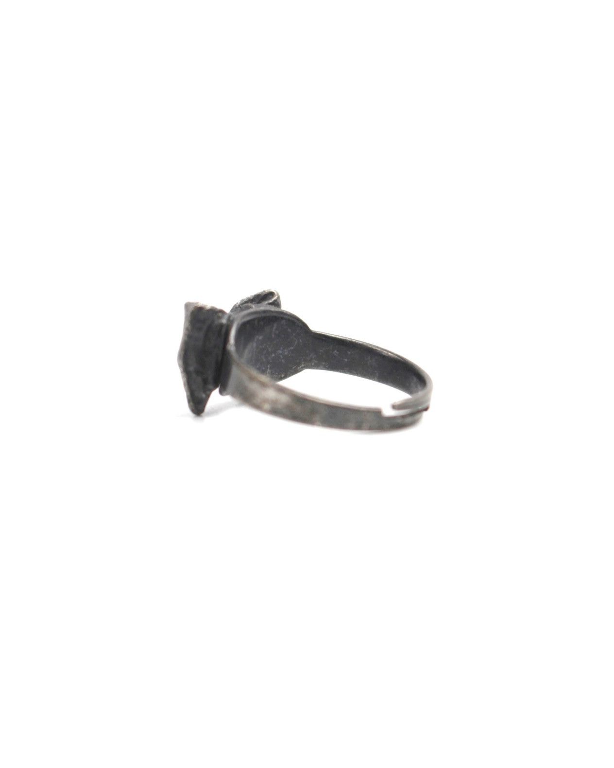 Hysteric Glamour 2000S JAPANESE MADE GOTHIC OXIDIZED RIBBON OPEN RING Size ONE SIZE - 3 Thumbnail