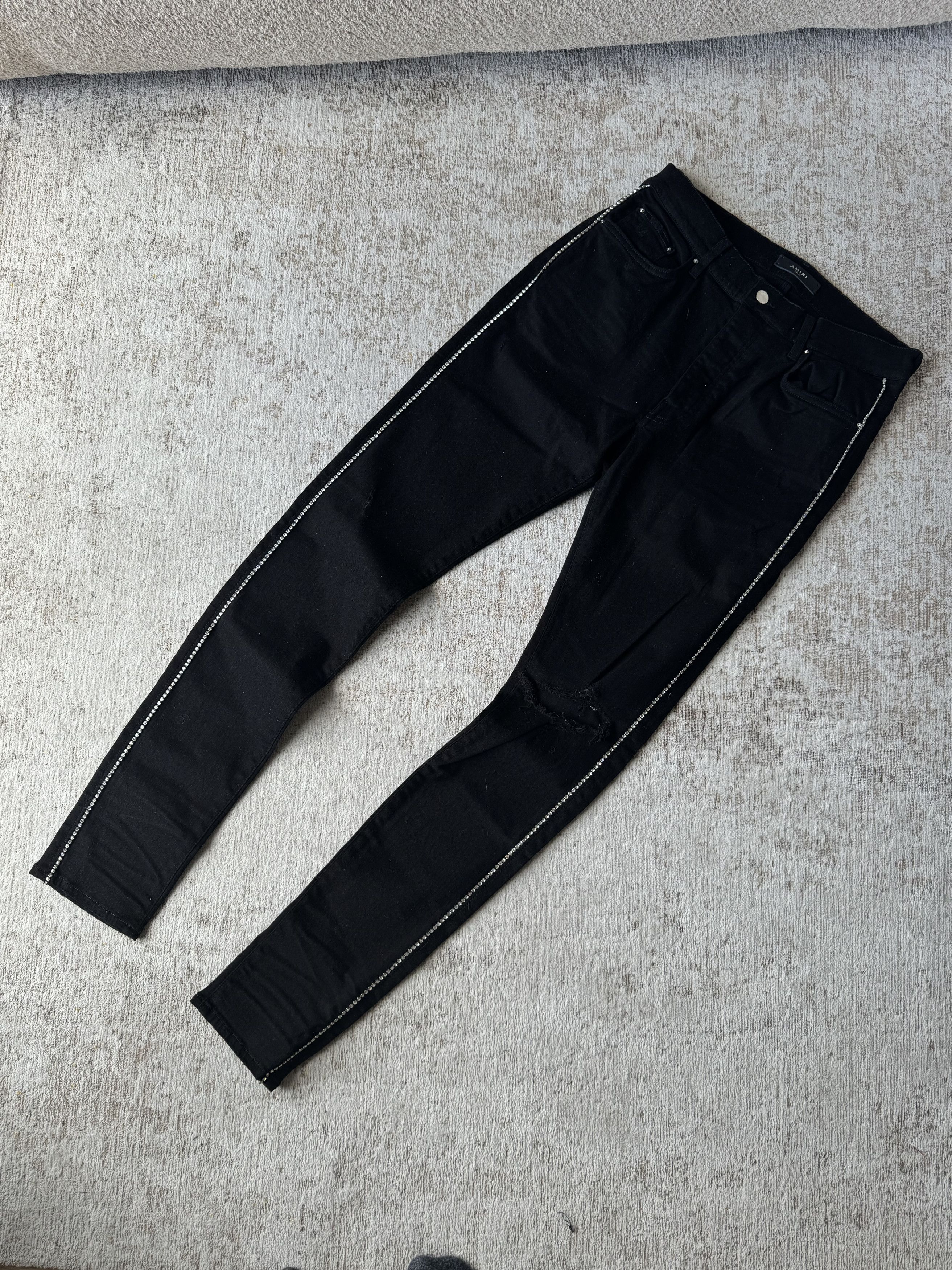 Amiri AMIRI CRYSTAL TRACK | SIZE 34 Size US 34 / EU 50 - 1 Thumbnail