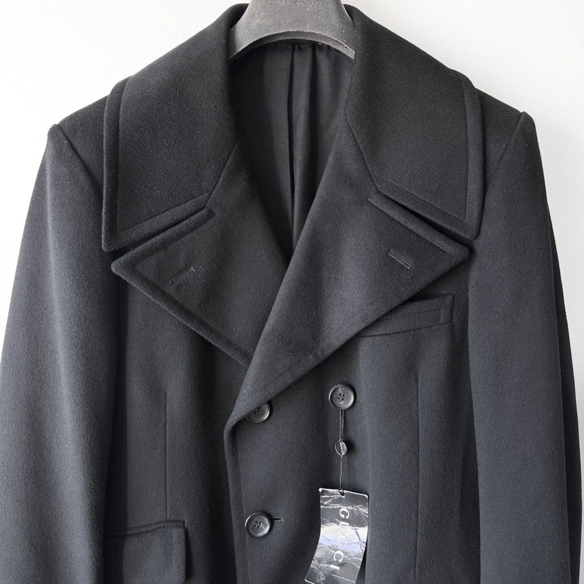 Gucci Gucci By Tom Ford FW2003 Black Double Breasted Wool Peacoat Size US L / EU 52-54 / 3 - 3 Thumbnail