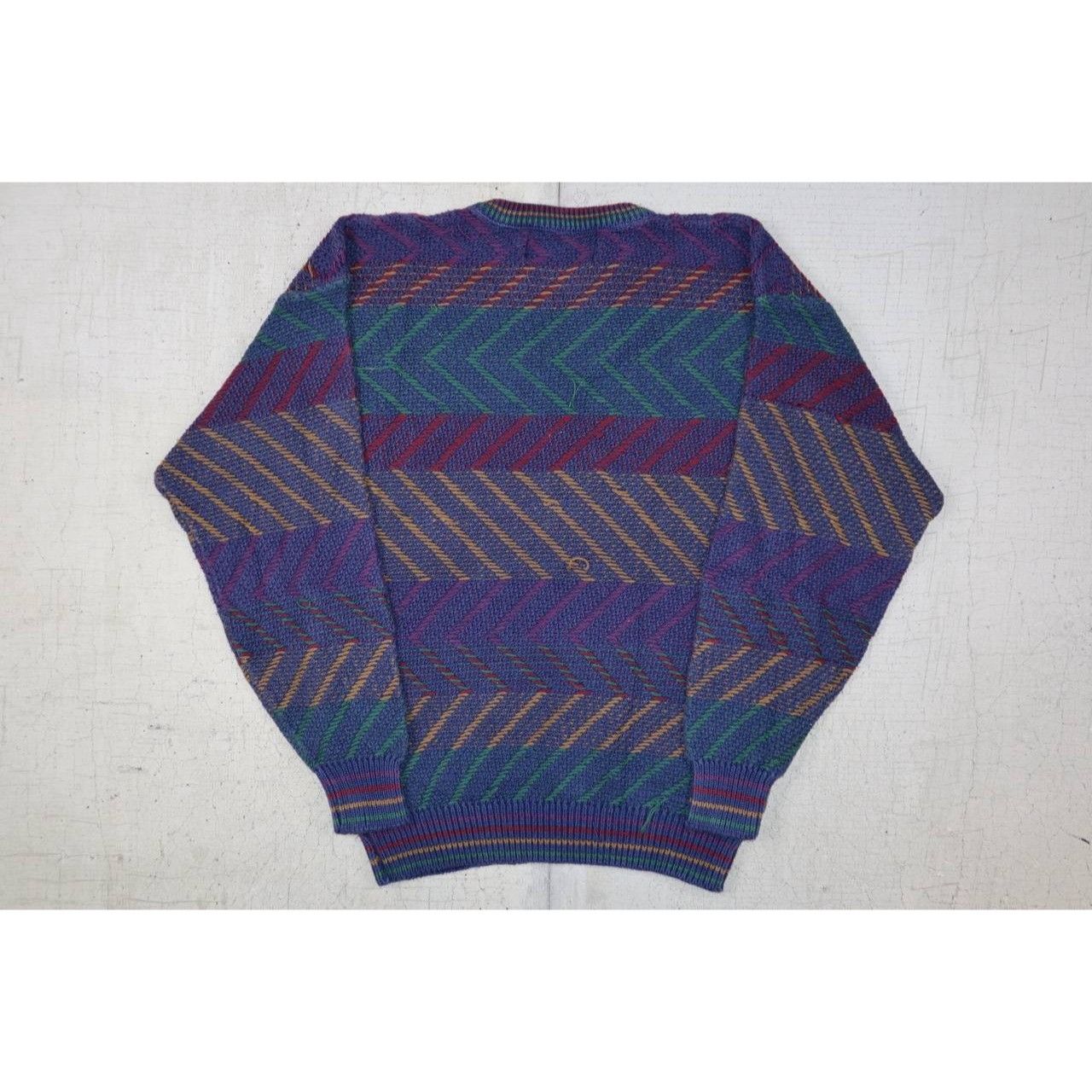 Chaps Vintage Chaps Ralph Lauren Sweater 80s 90s Abstract Knit Size US L / EU 52-54 / 3 - 3 Thumbnail