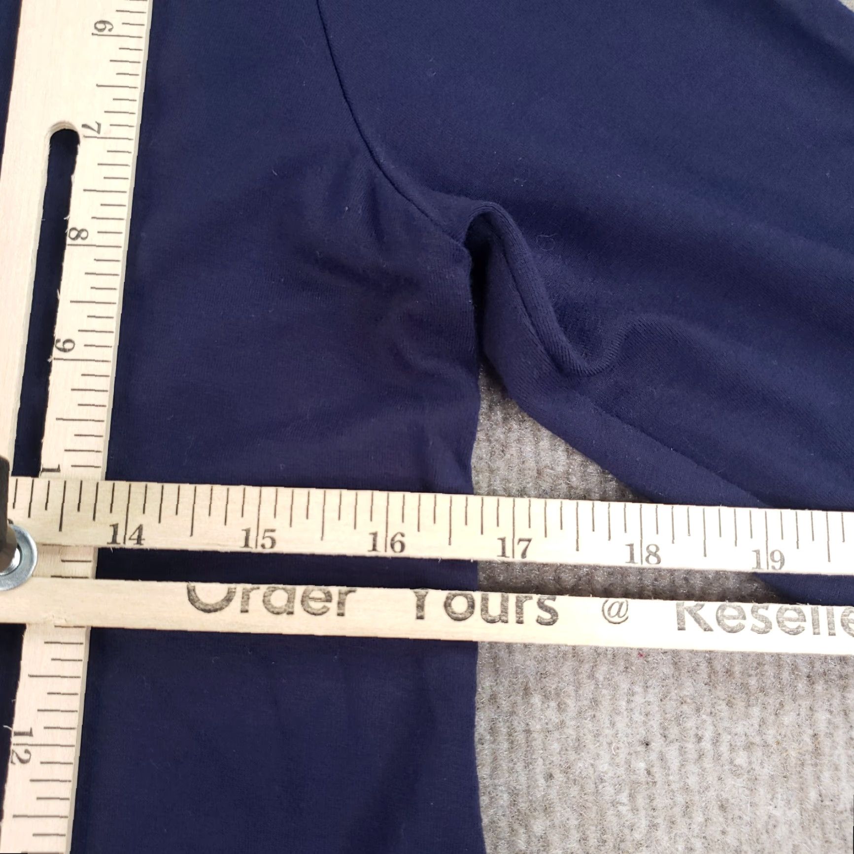 Eileen Fisher VINTAGE Eileen Fisher Dress Women Small Blue Long Sleeve V-Neck Casual Knit Stretch A-Line Size S / US 4 / IT 40 - 3 Thumbnail