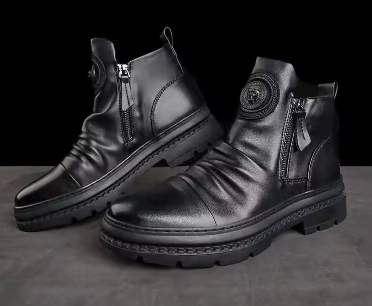 Japanese Brand Pu Leather Ankle Boots Size US 8 / EU 41 - 2 Thumbnail