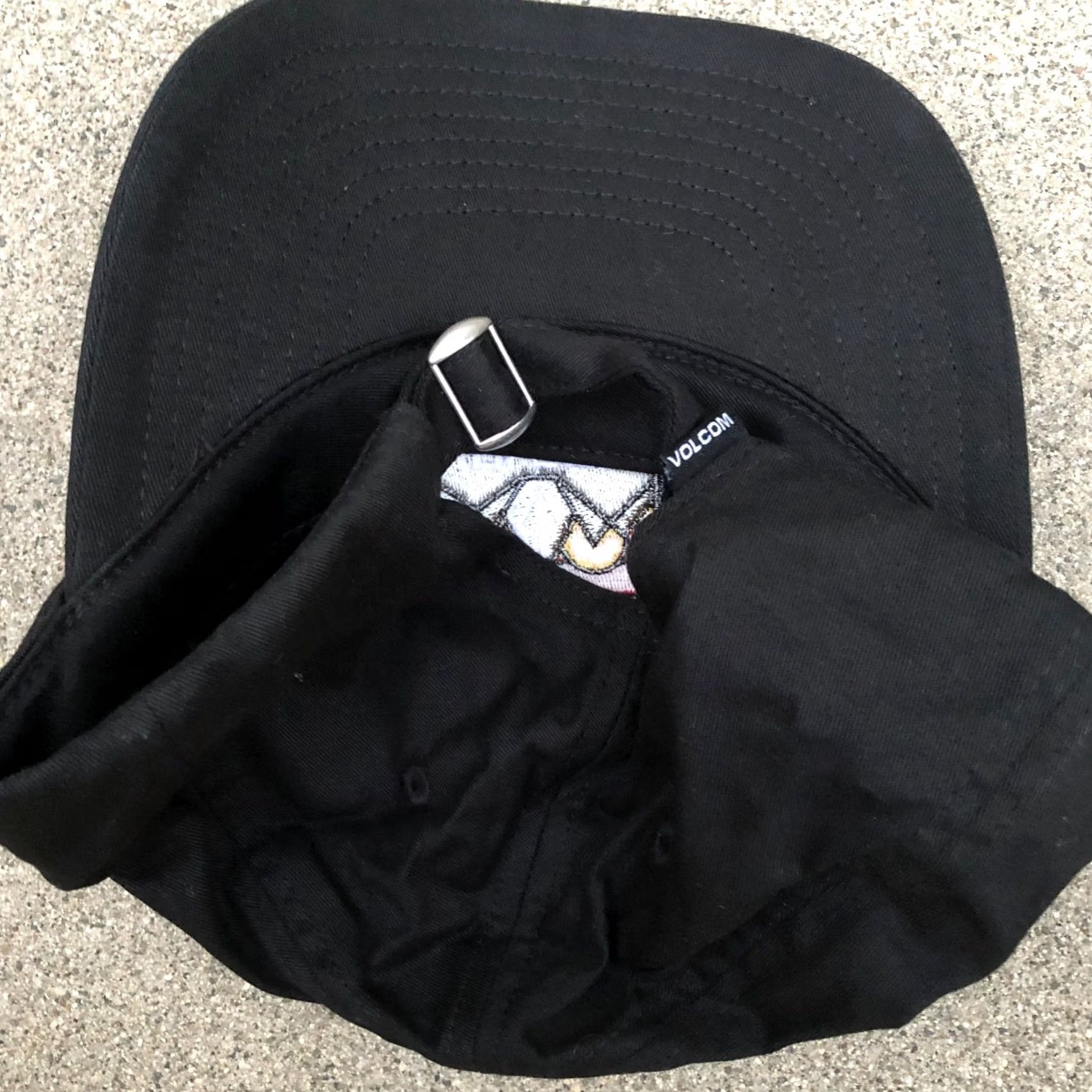 Volcom VOLCOM True to This Strapback Hat Men Black One Size Cap Adjustable Size ONE SIZE - 3 Thumbnail
