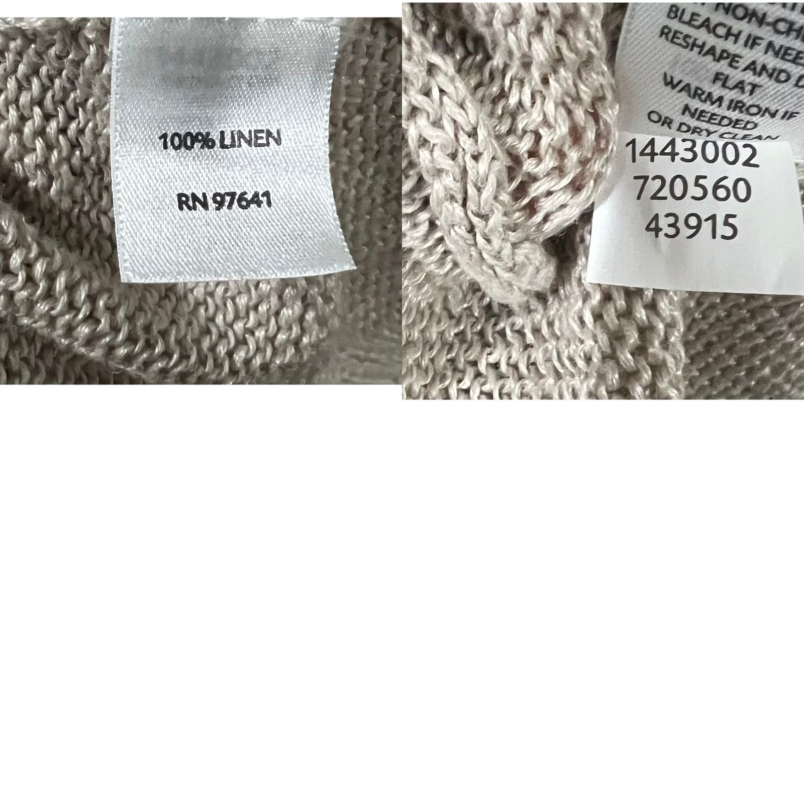 J. Jill VINTAGE J. Jill Love Linen Cardigan Sweater Short Sleeve Pockets Beige Women’s XL Size XL / US 12-14 / IT 48-50 - 8 Thumbnail