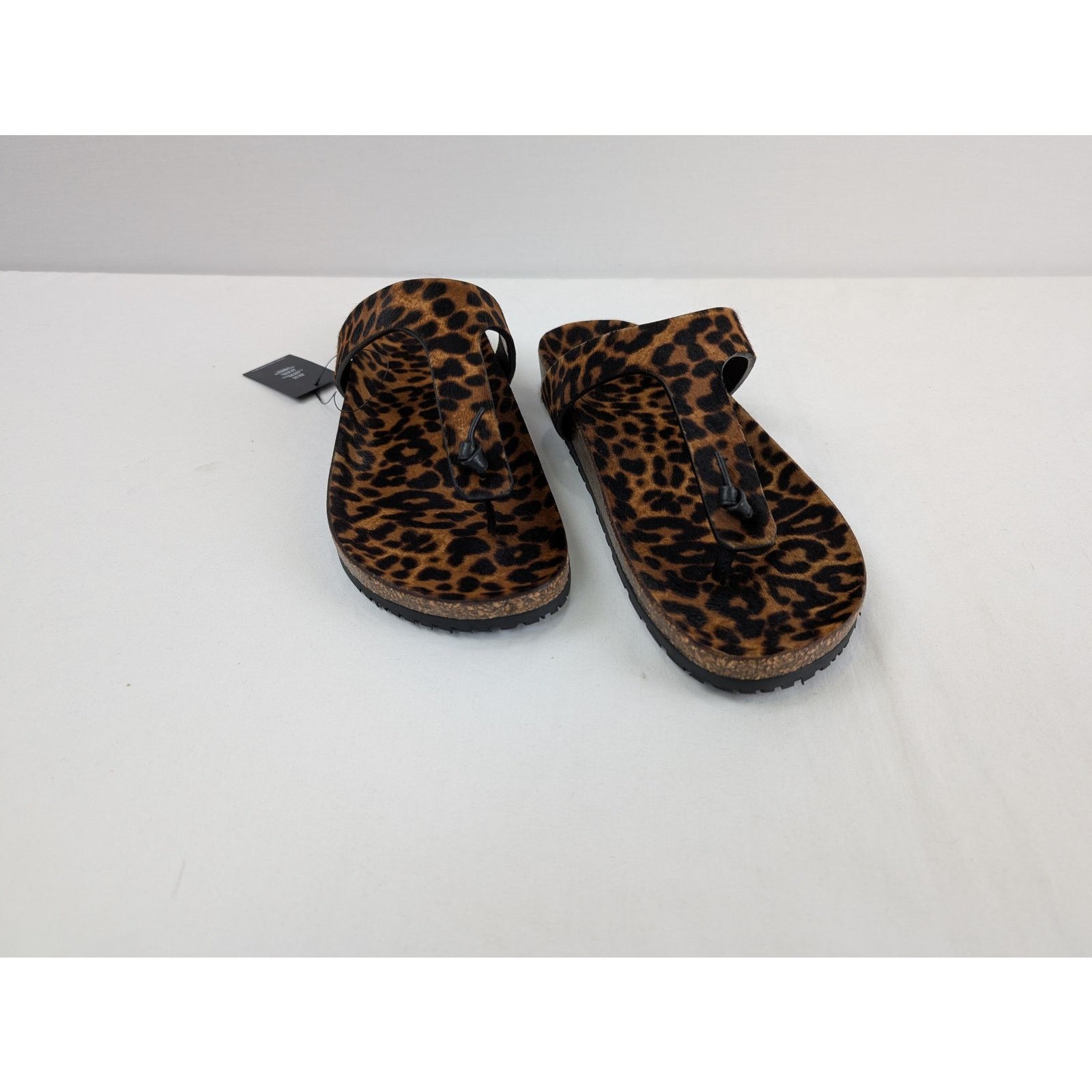 Saint Laurent Paris o1rshd1 Pony Spots Slipper sandal in Brown/Black Size US 10.5 / EU 43-44 - 4 Thumbnail